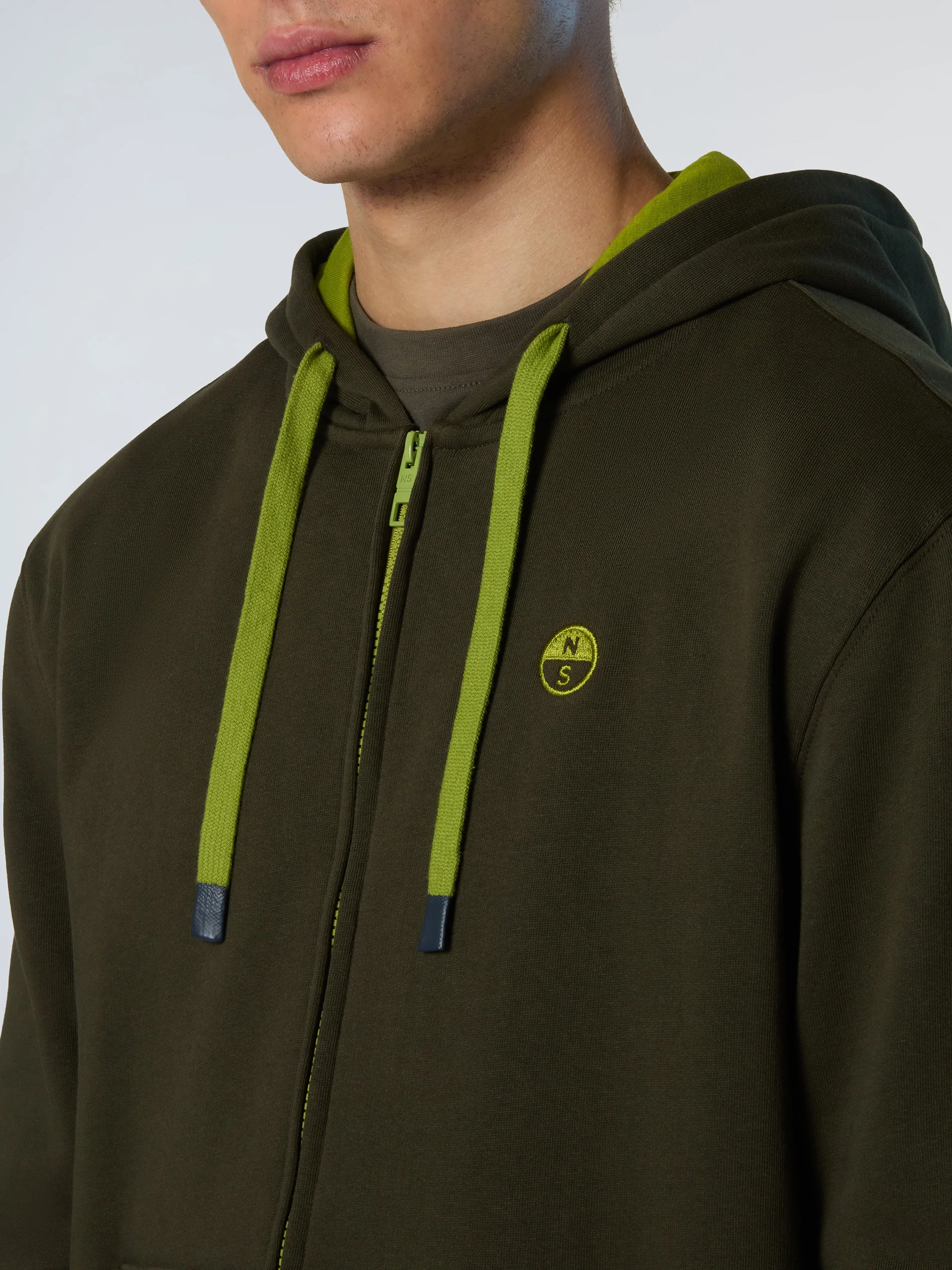 Full-zip hoodie with embroidered logo - Image 12
