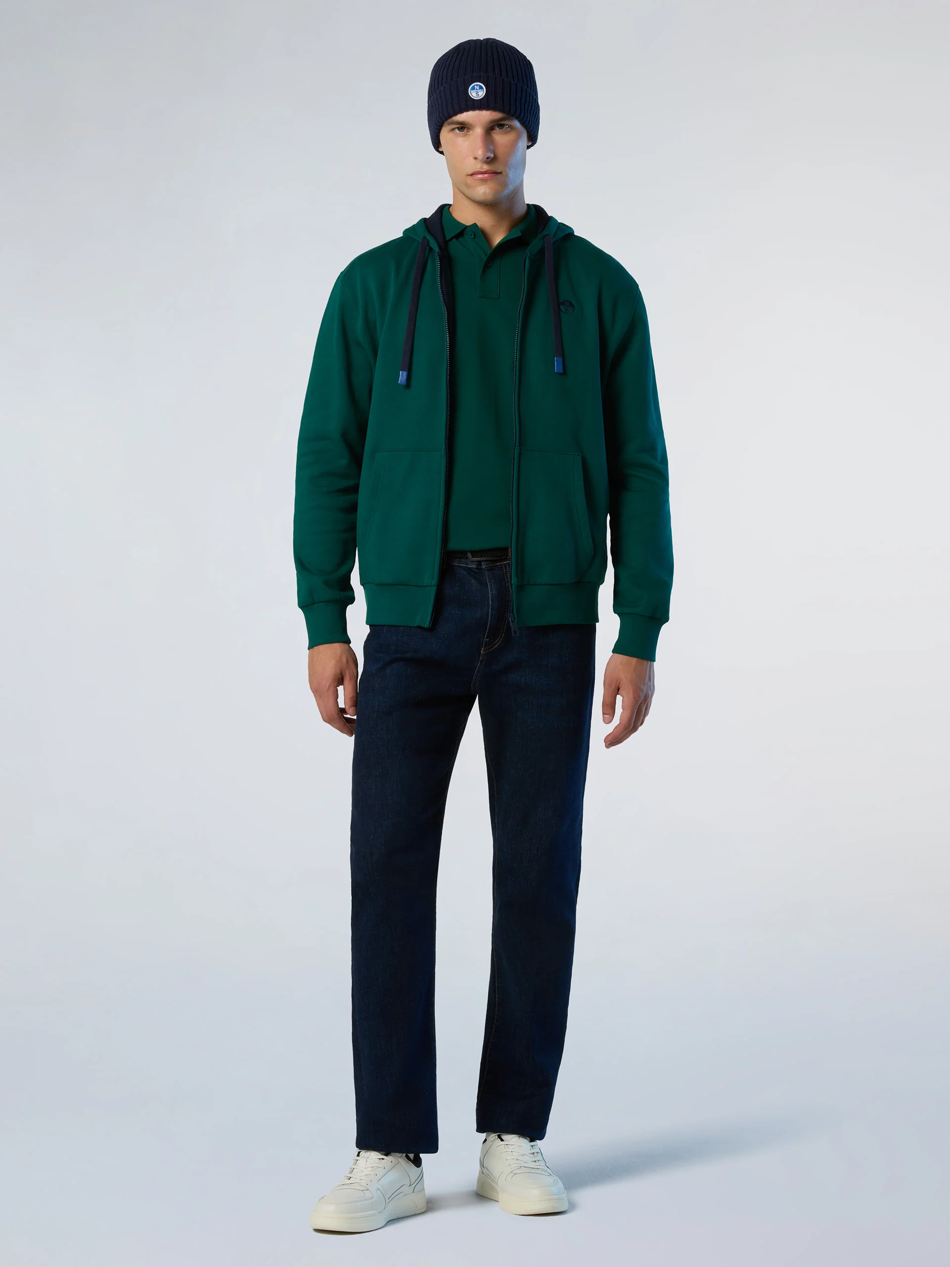 Full-zip hoodie with embroidered logo - Image 18