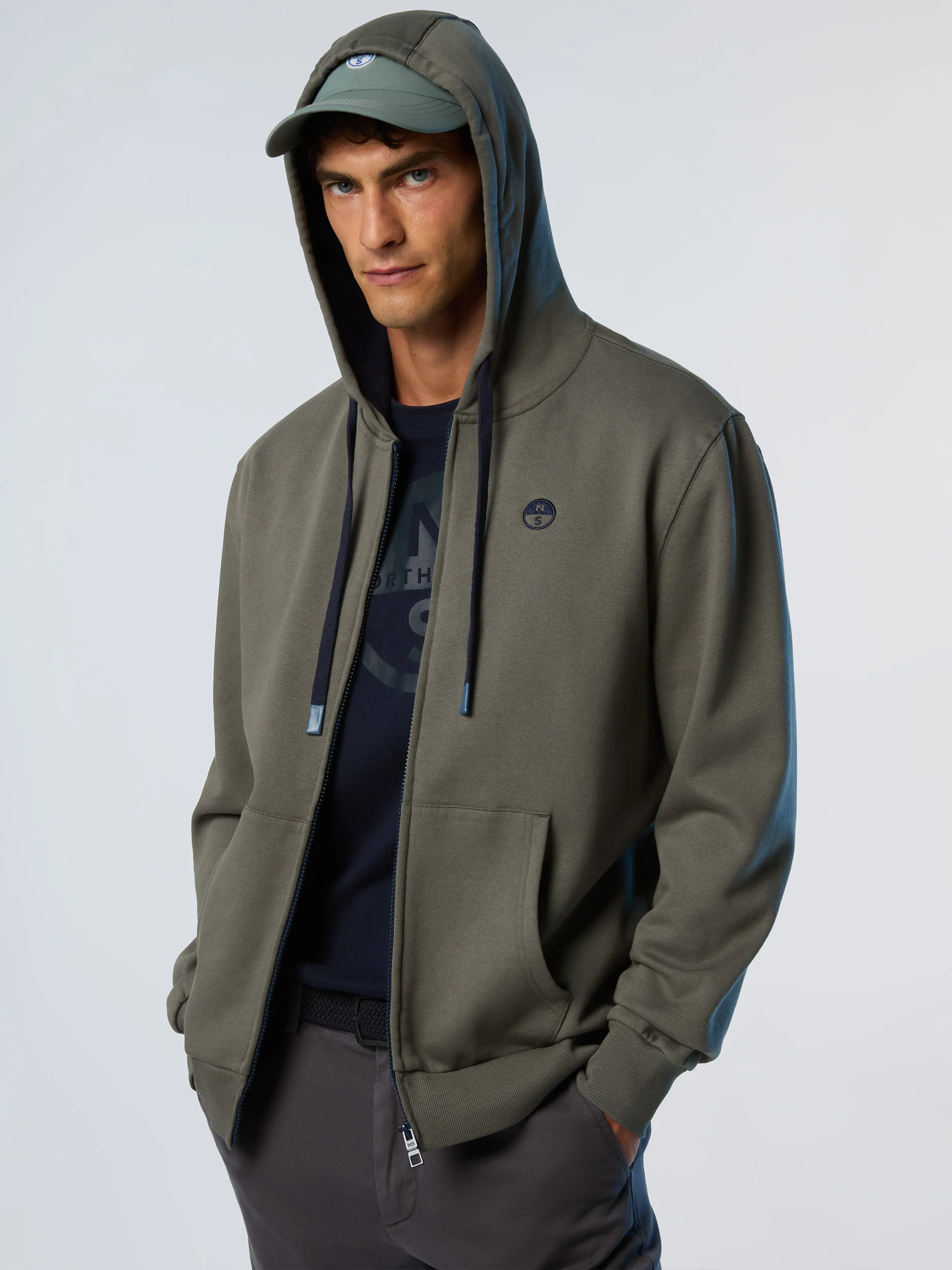 Full-zip hoodie with embroidered logo - Image 22