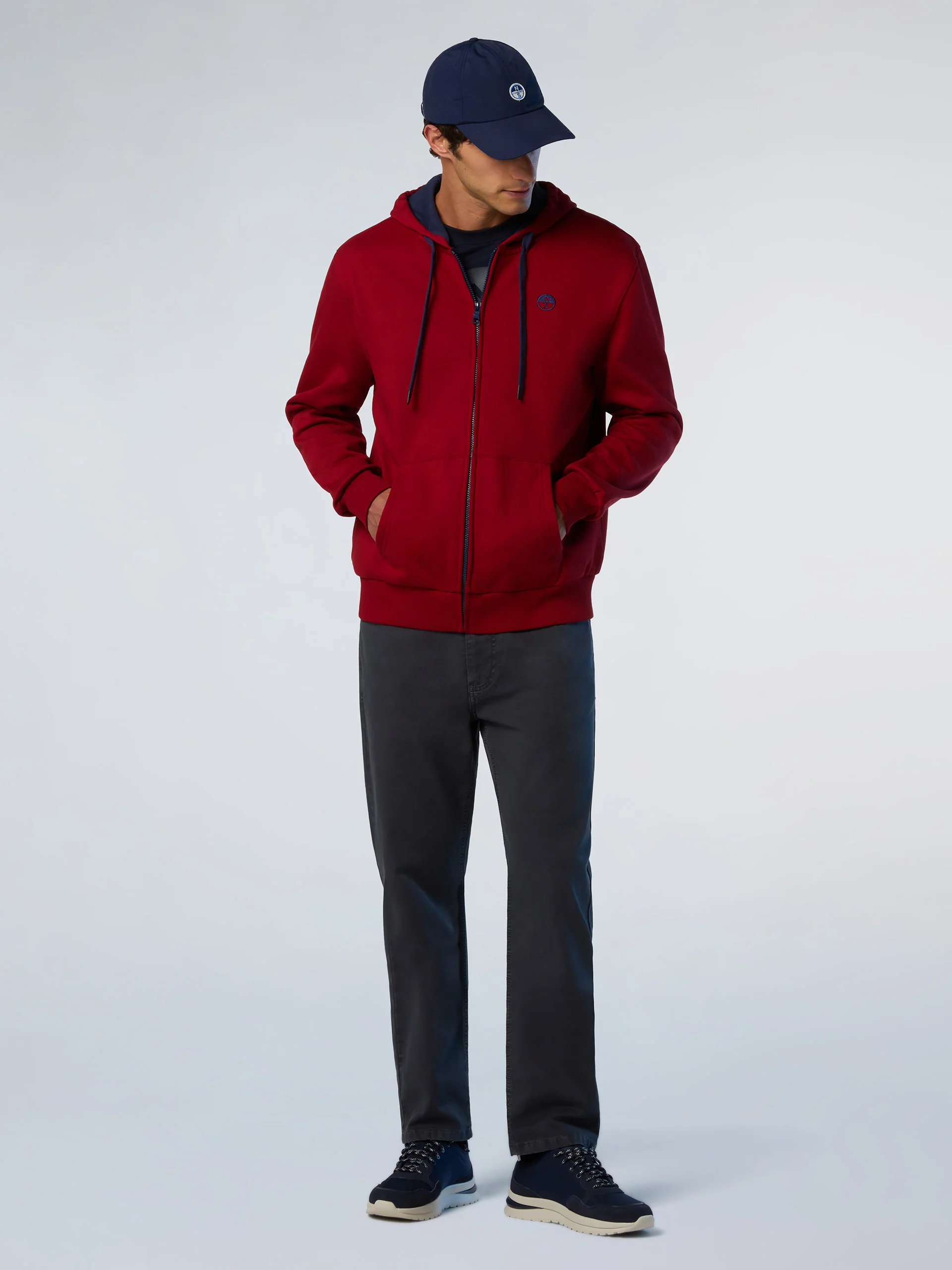 Full-zip hoodie with embroidered logo - Image 5