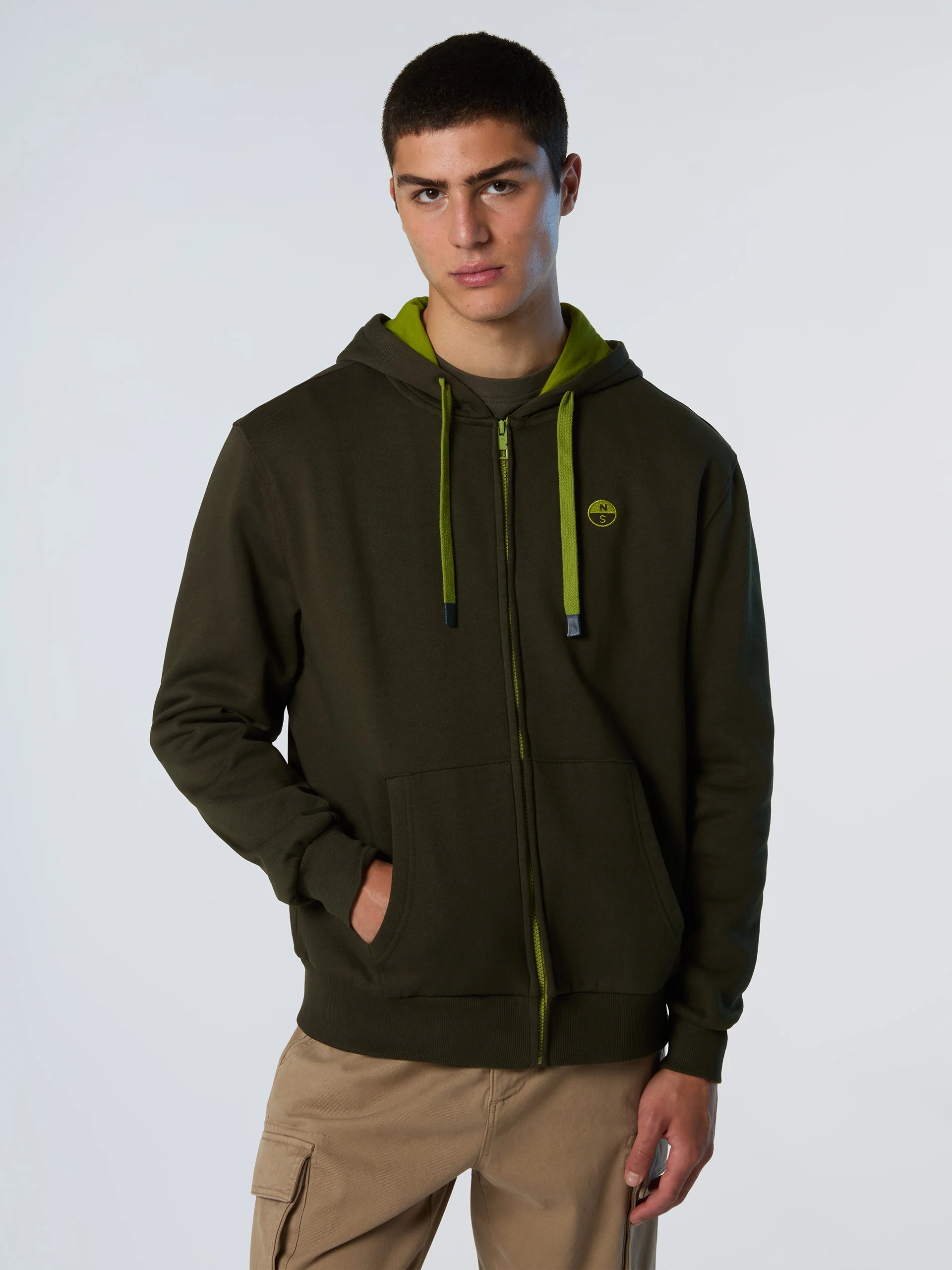 Full-zip hoodie with embroidered logo - Image 7