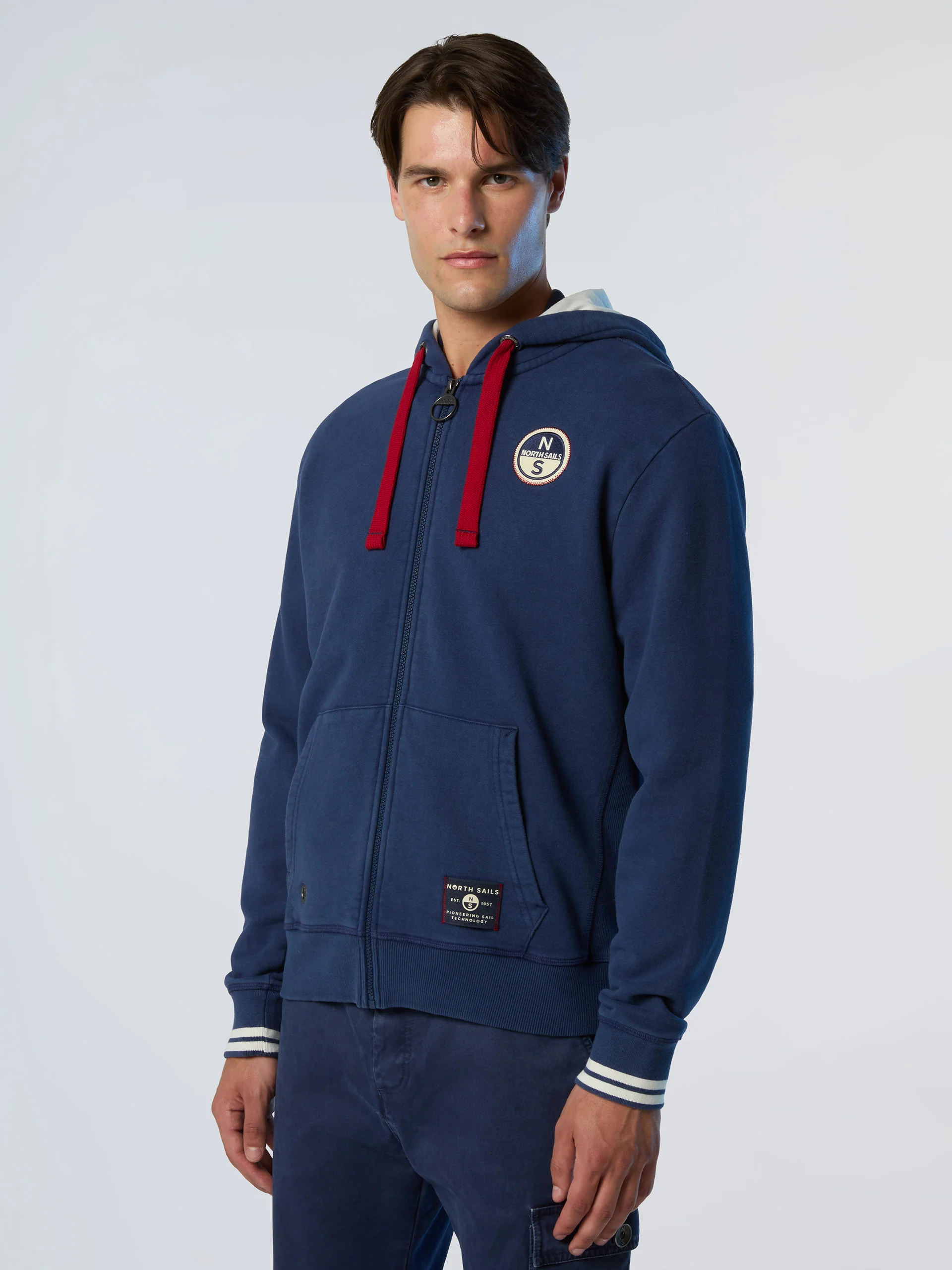 Archival full-zip hoodie
