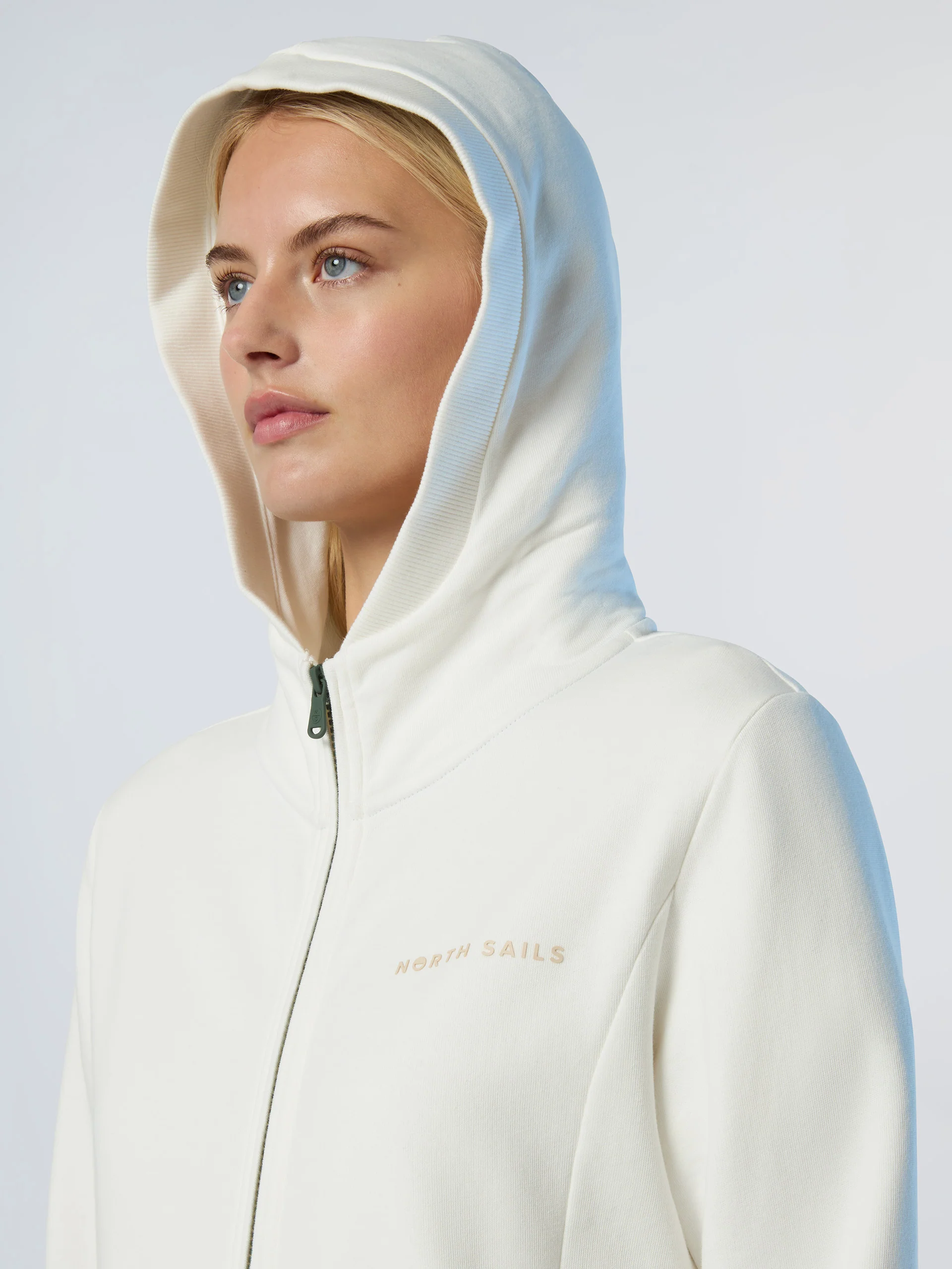 Full-zip hoodie with tonal logo - Image 6