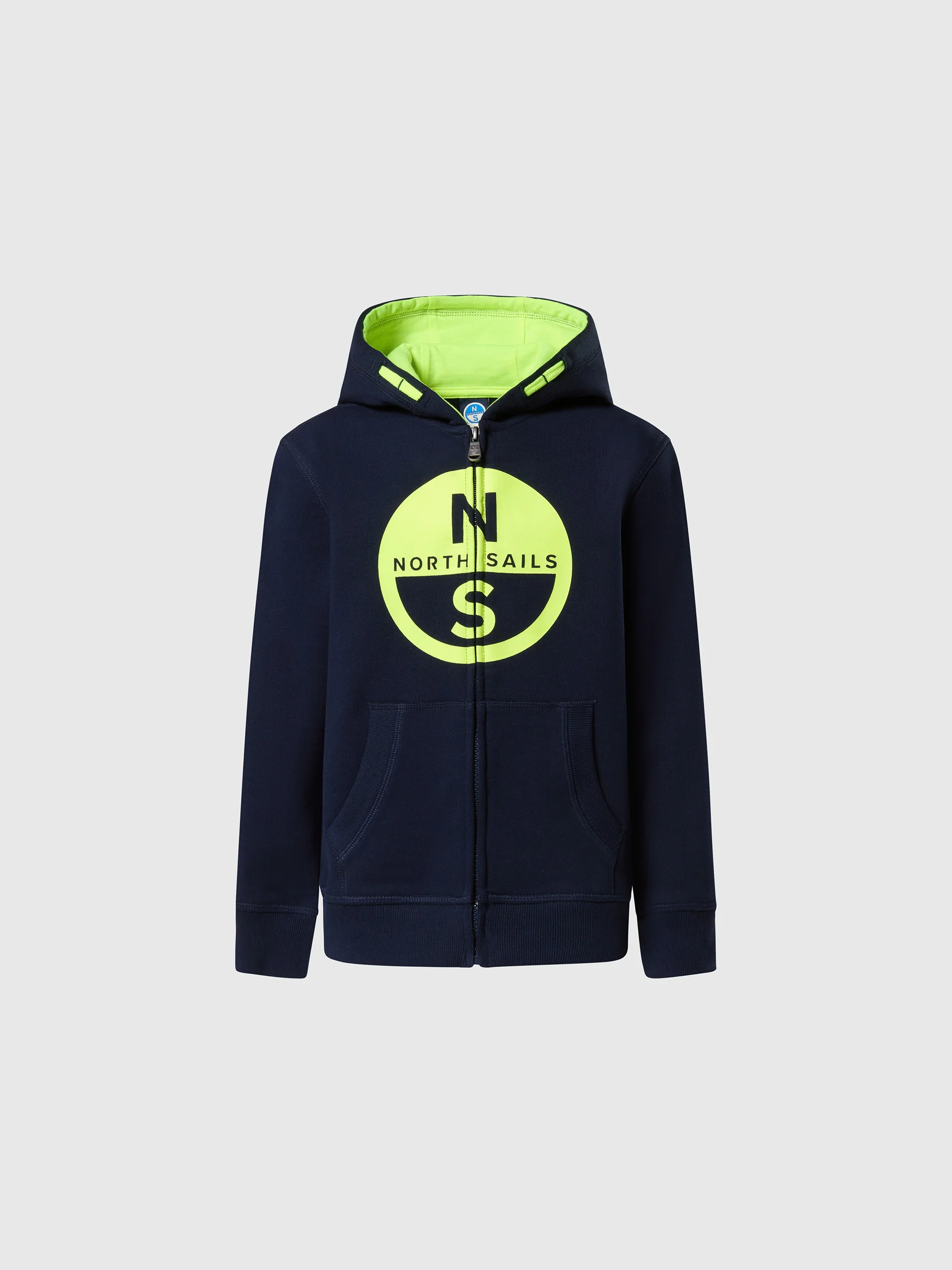 Zipper hoodie with maxi logo - Image 23