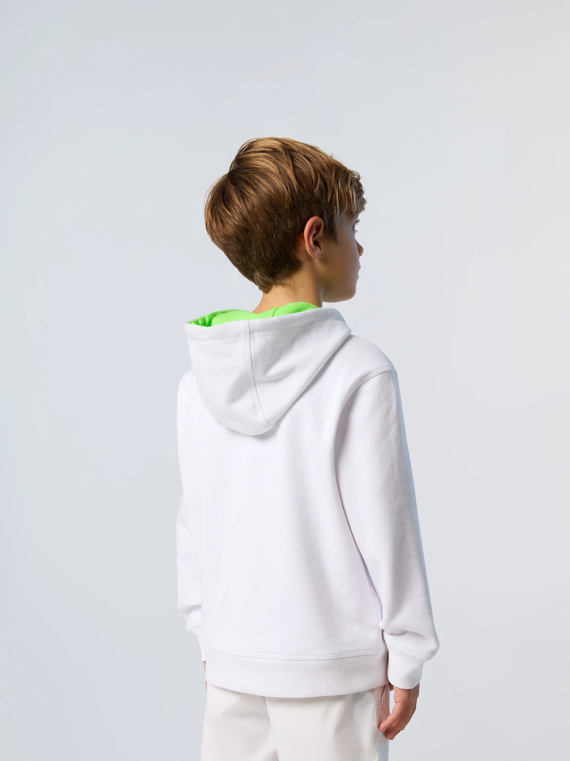 Zipper hoodie with maxi logo - Image 4