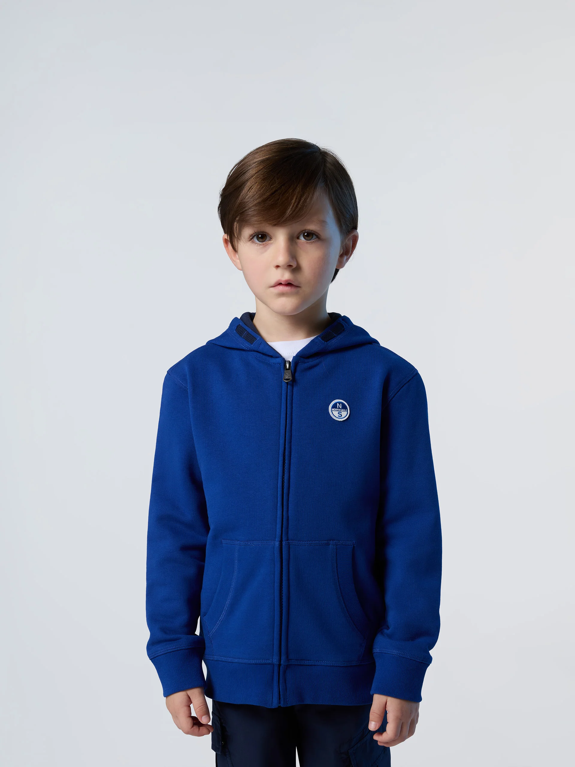 Zipper hoodie with logo patch - Image 7
