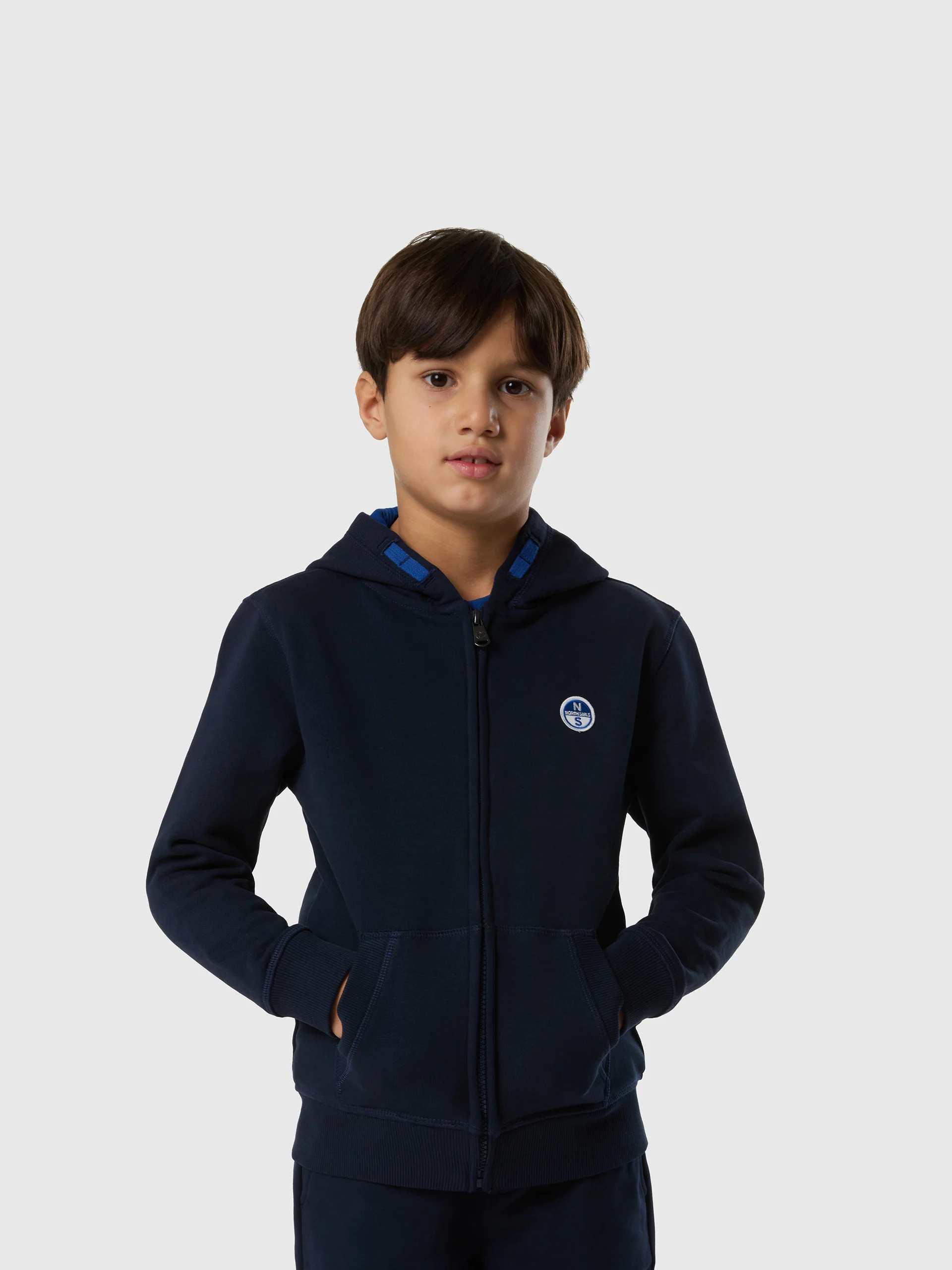 Full-zip hoodie with logo patch - Image 12