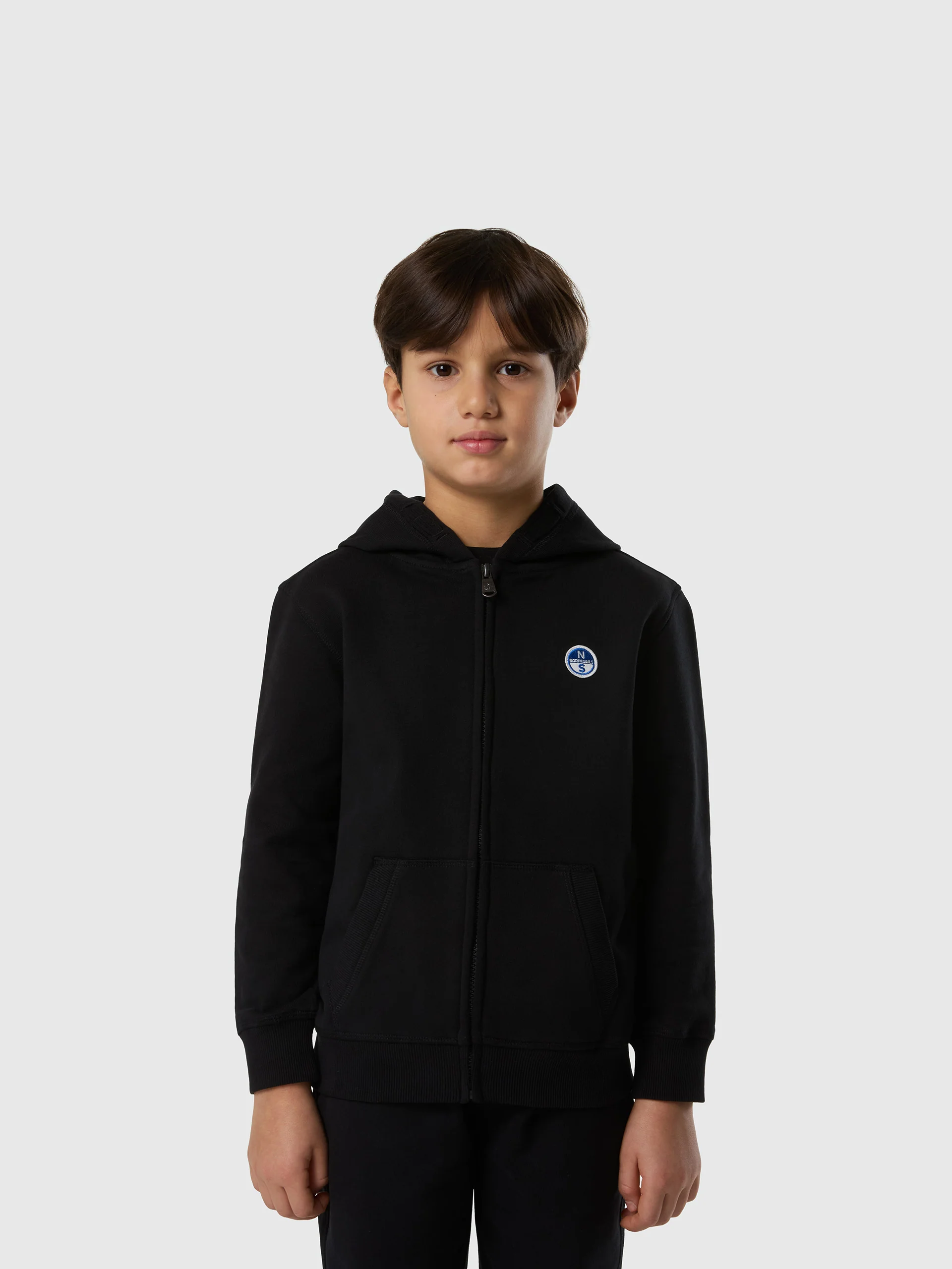 Full-zip hoodie with logo patch - Image 18