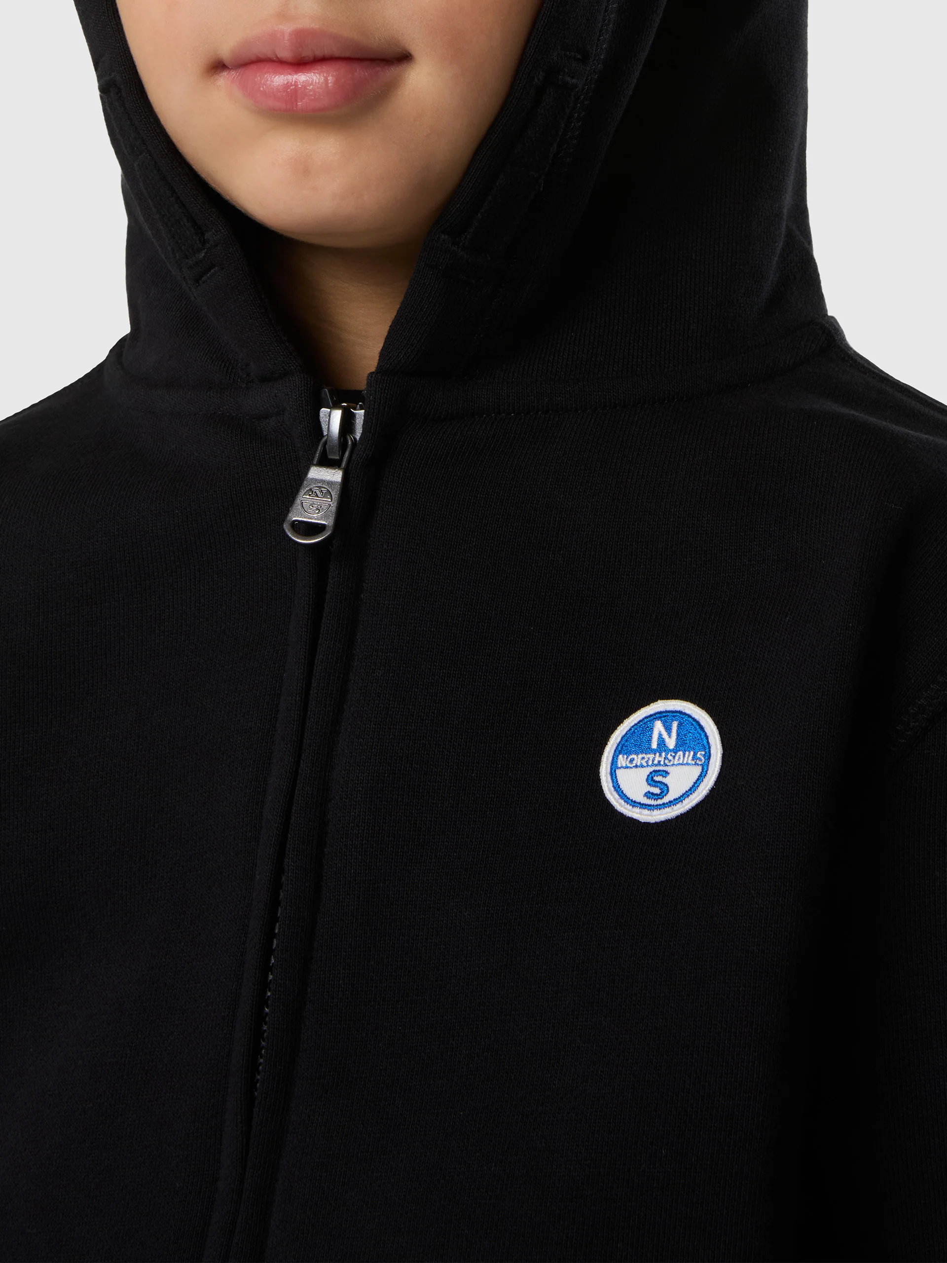 Full-zip hoodie with logo patch - Image 22