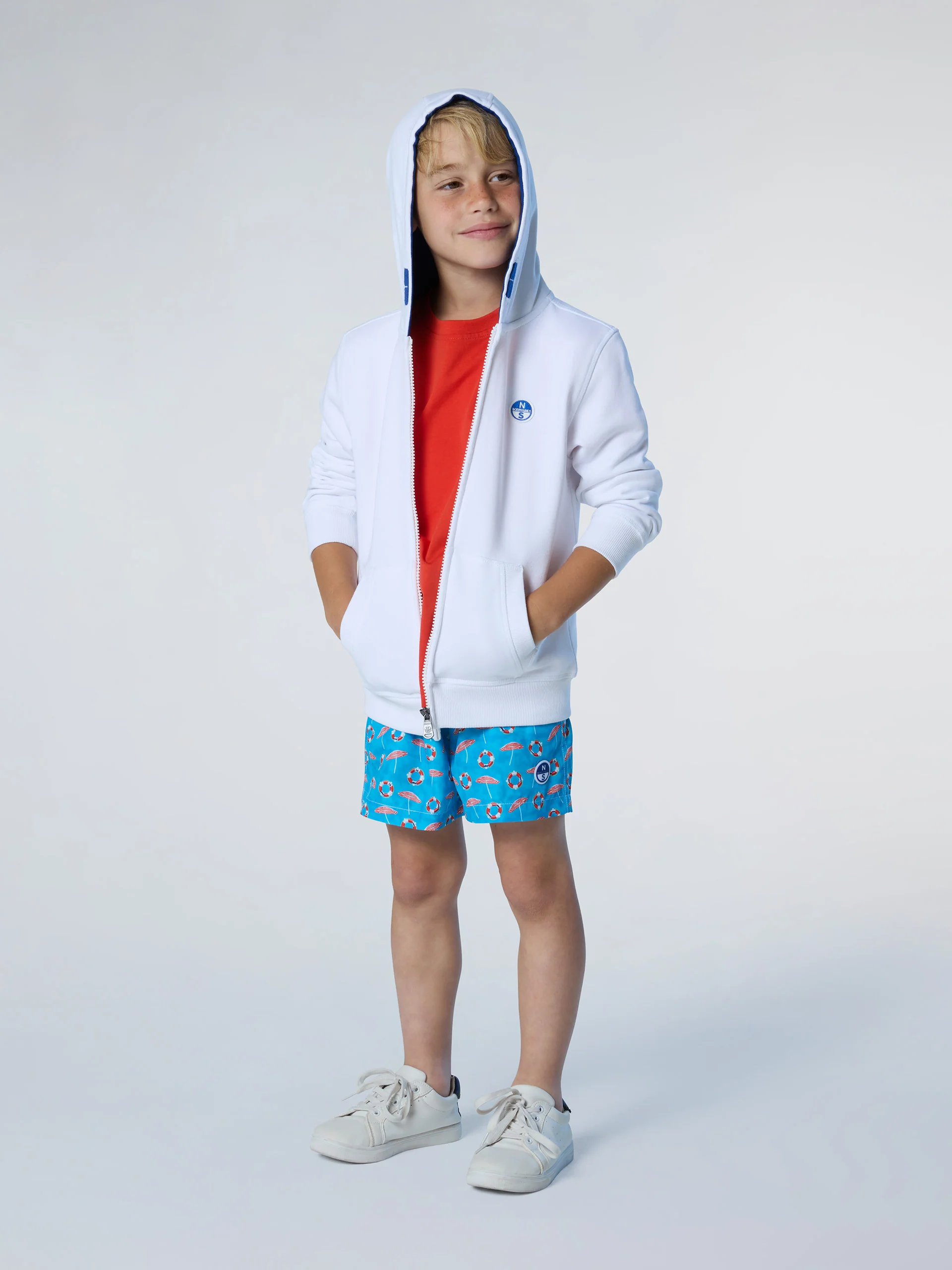 Full-zip hoodie with logo patch - Image 5