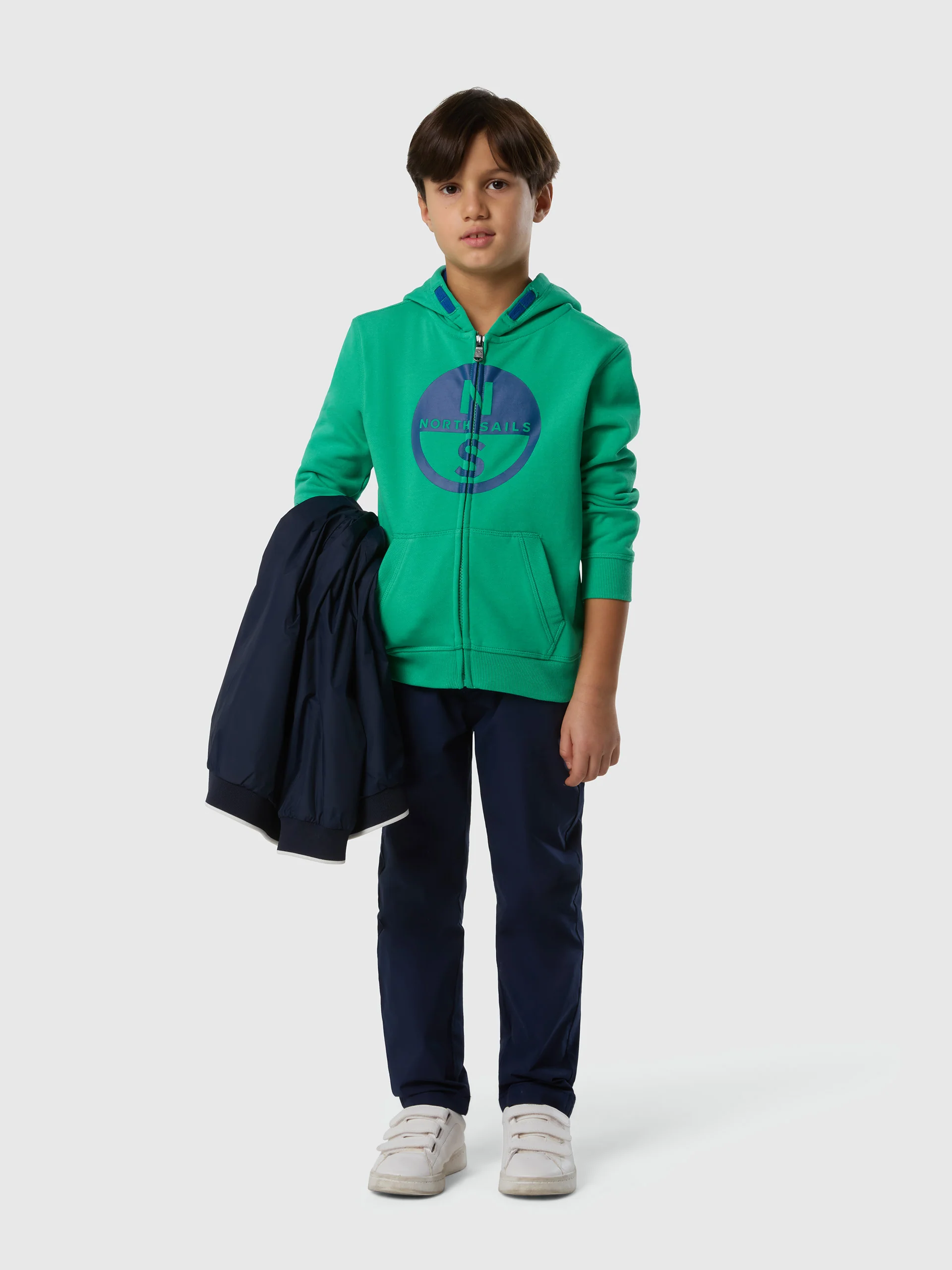 Full-zip hoodie with maxi logo print - Image 11