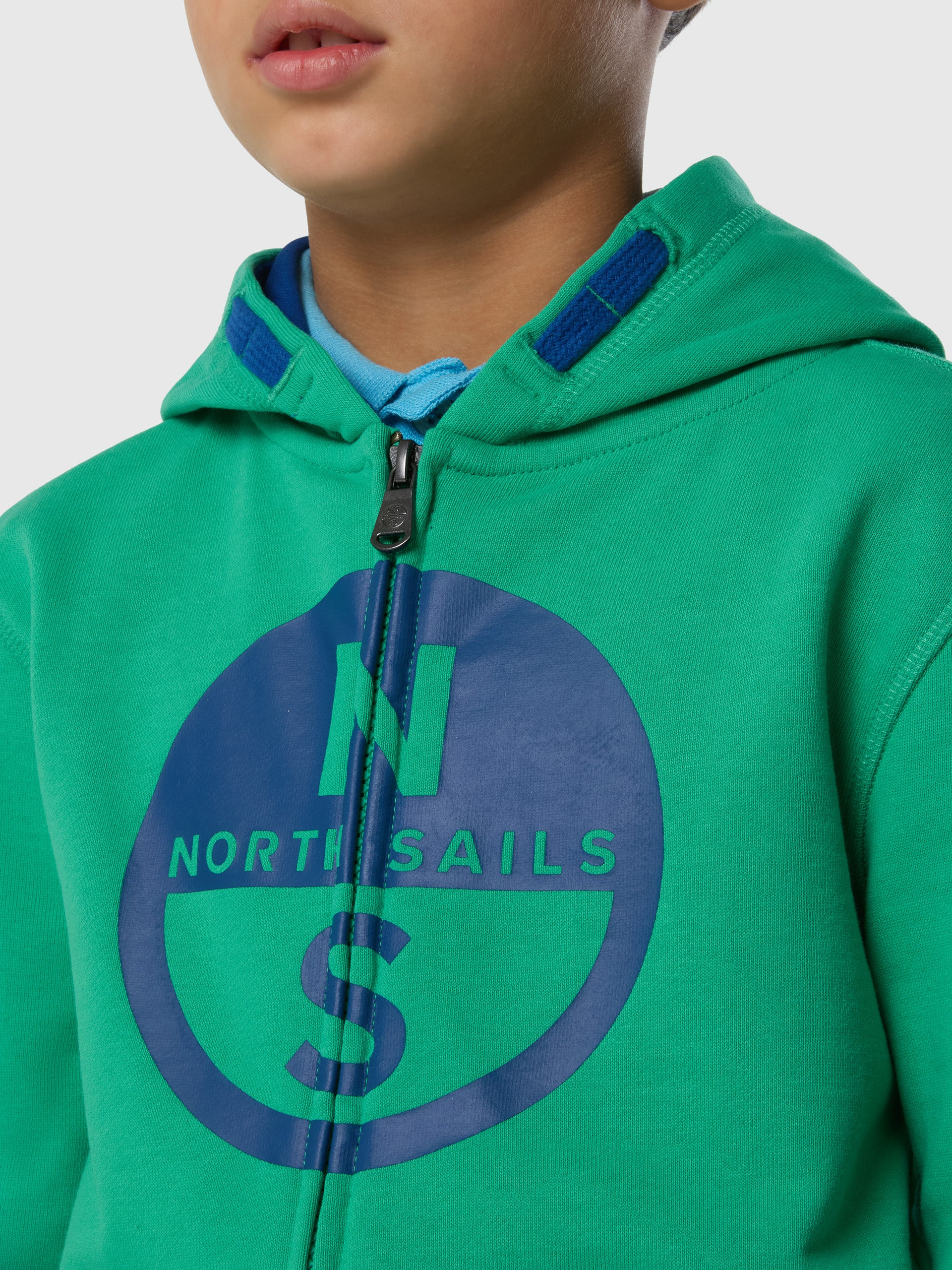 Full-zip hoodie with maxi logo print - Image 12