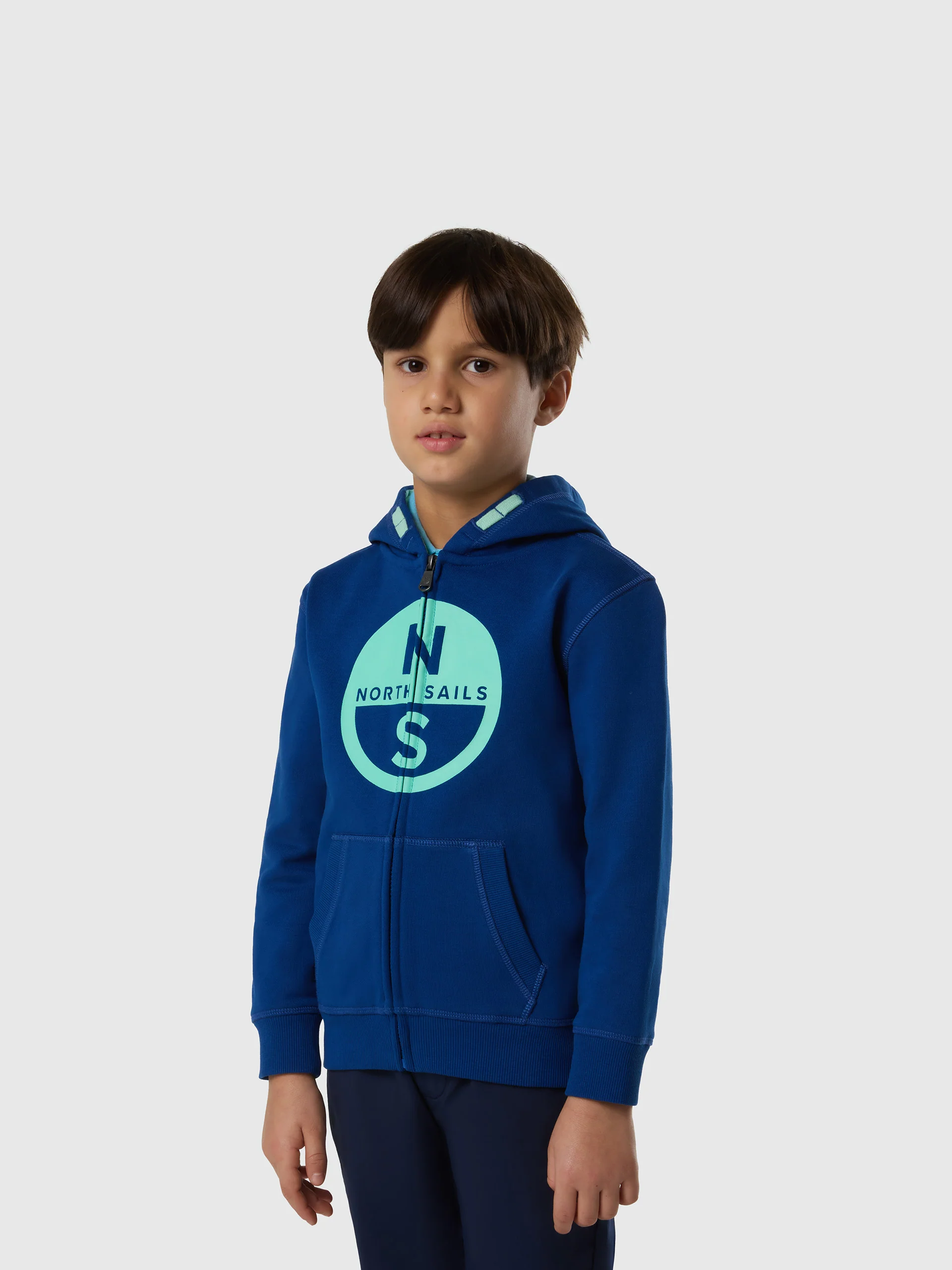Full-zip hoodie with maxi logo print - Image 13