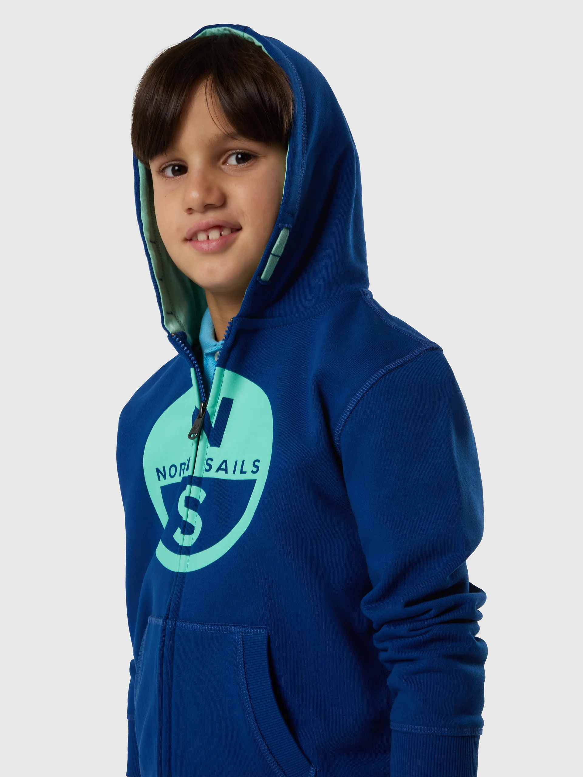 Full-zip hoodie with maxi logo print - Image 14