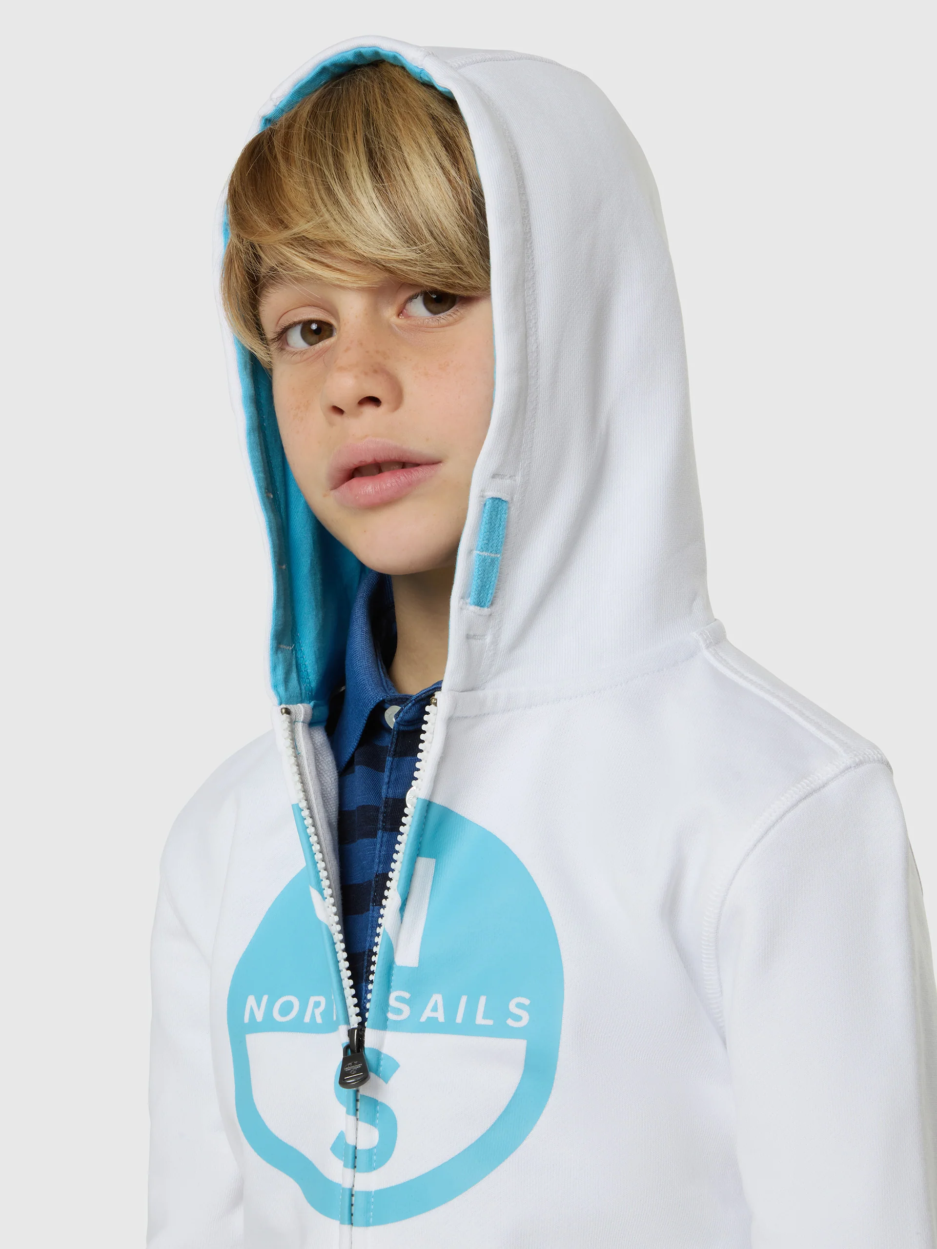 Full-zip hoodie with maxi logo print - Image 6