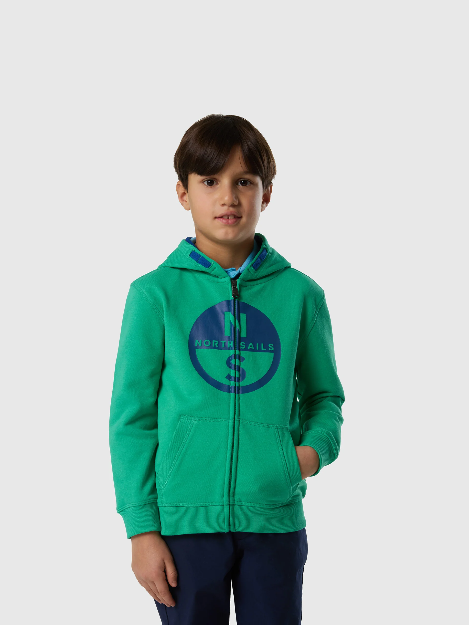 Full-zip hoodie with maxi logo print - Image 7