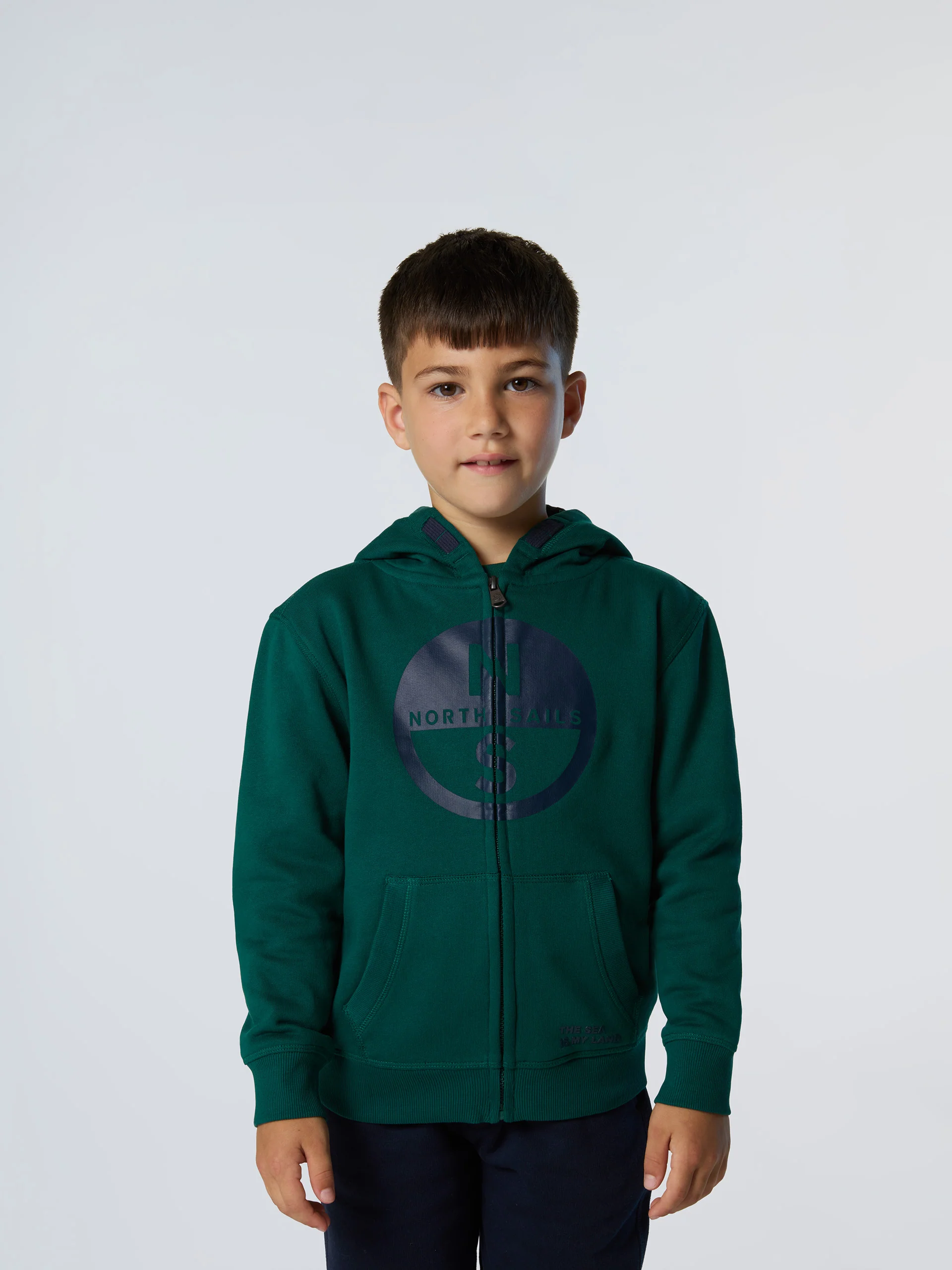 Full-zip hoodie with maxi logo - Image 8