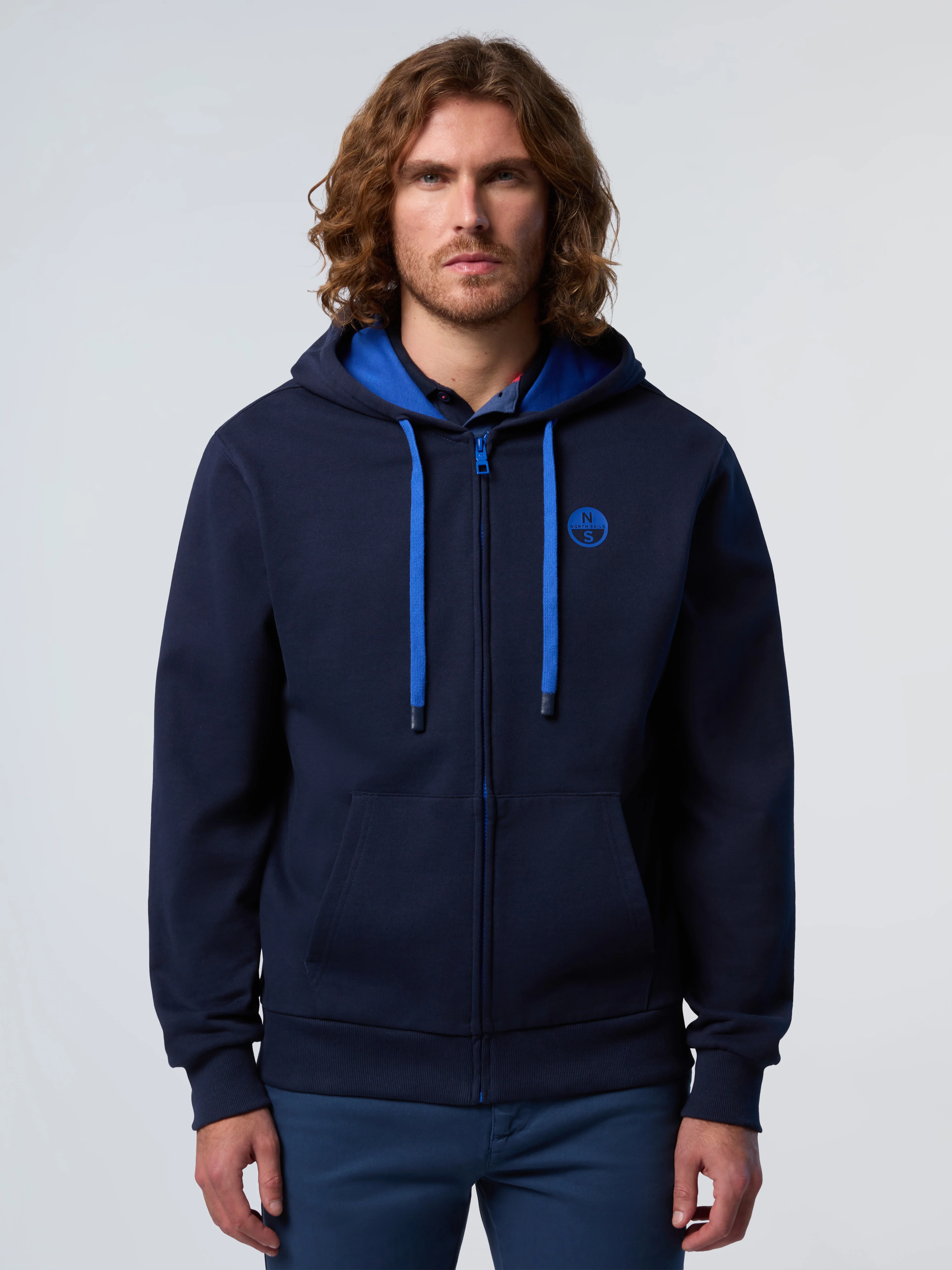 Full-zip hoodie with logo patch - Image 19