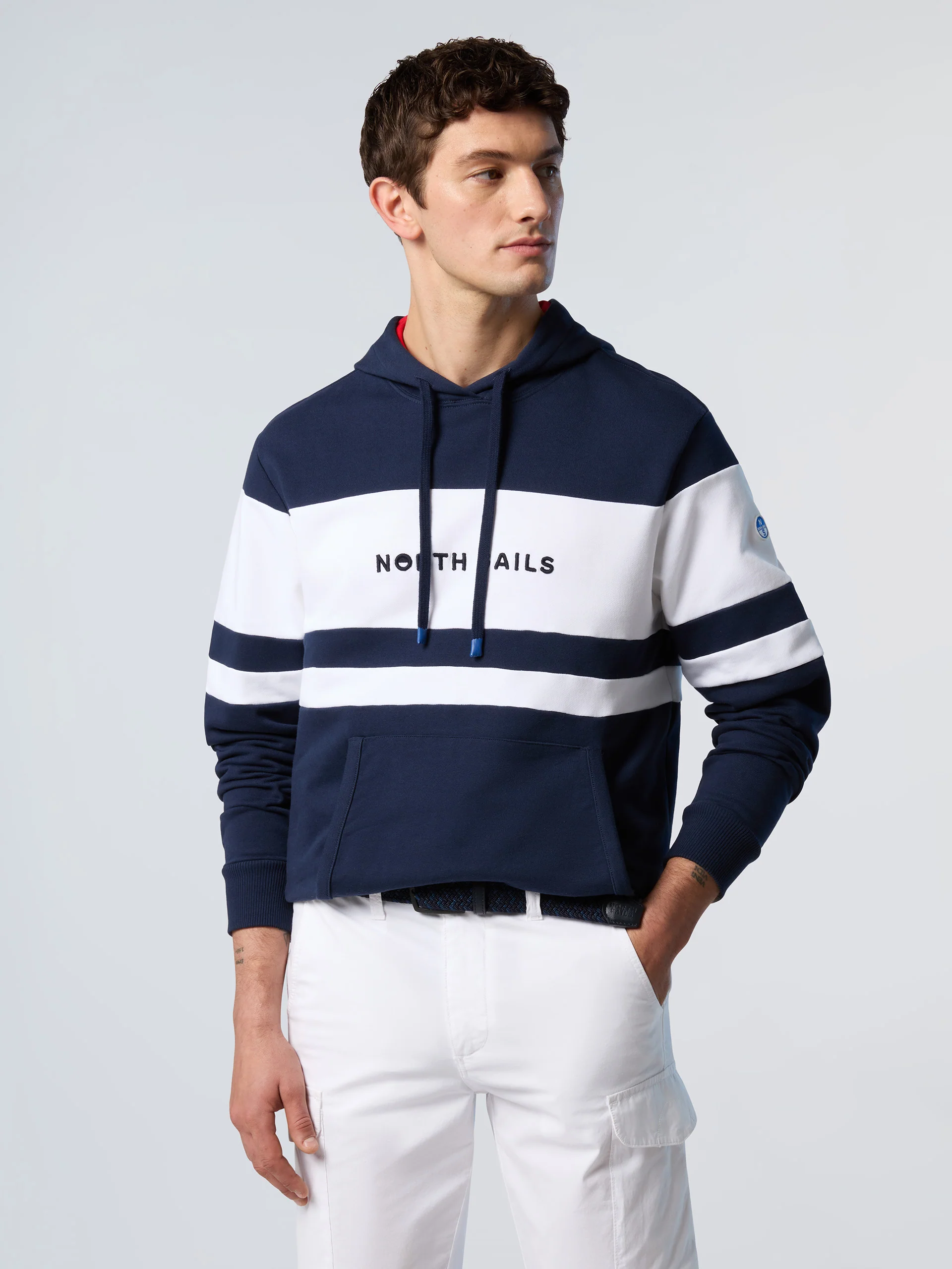 Hoodie with front stripes - Image 9