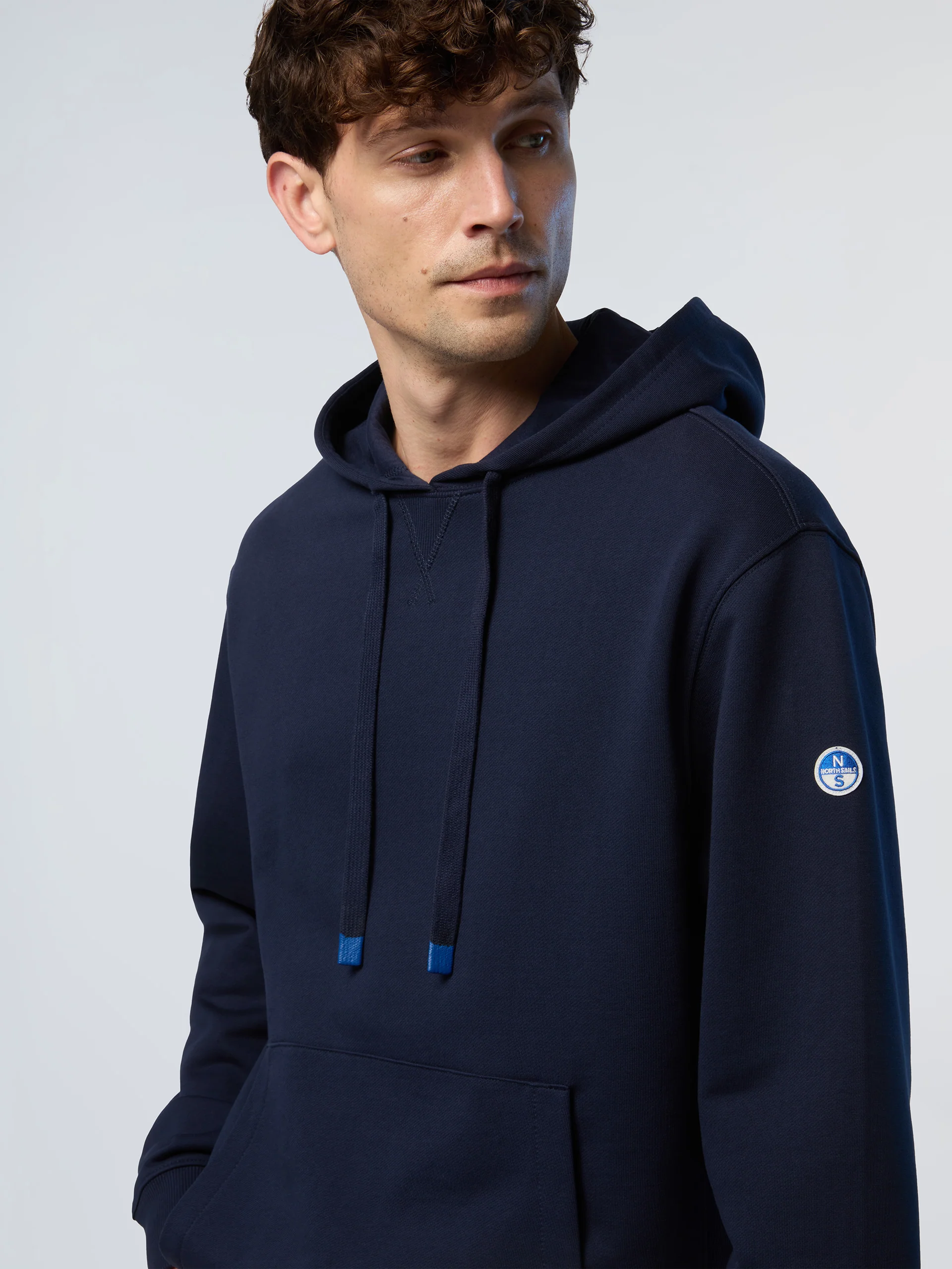 Hoodie with side ribbing - Image 2