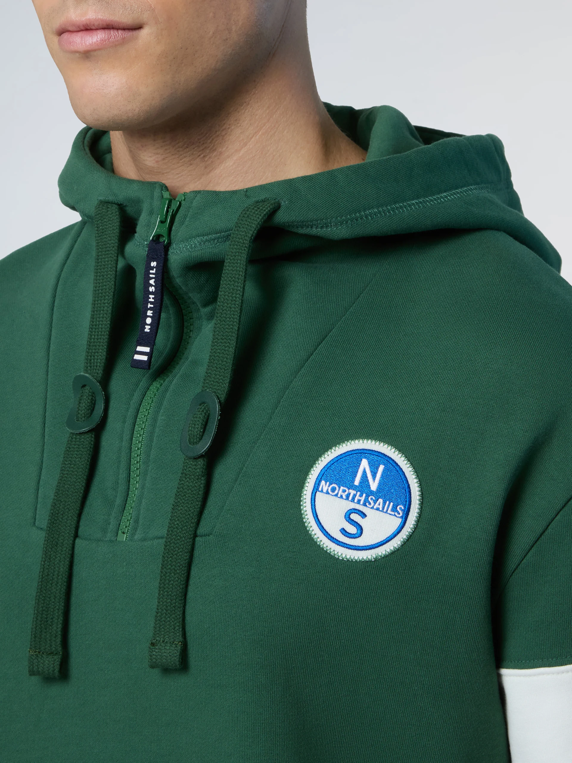Hoodie with sleeve stripes - Image 6