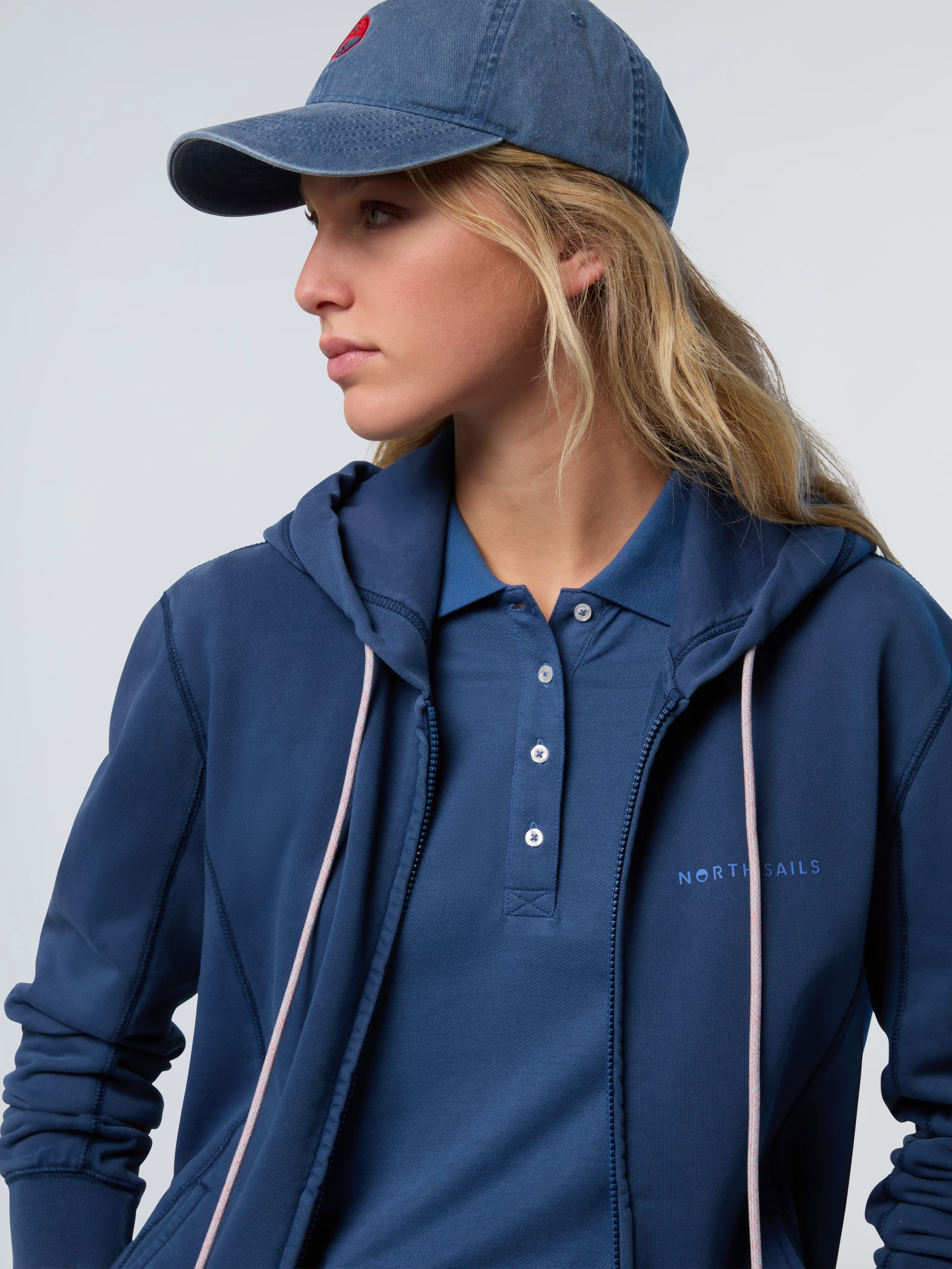 Zip hoodie with North Sails print - Image 16