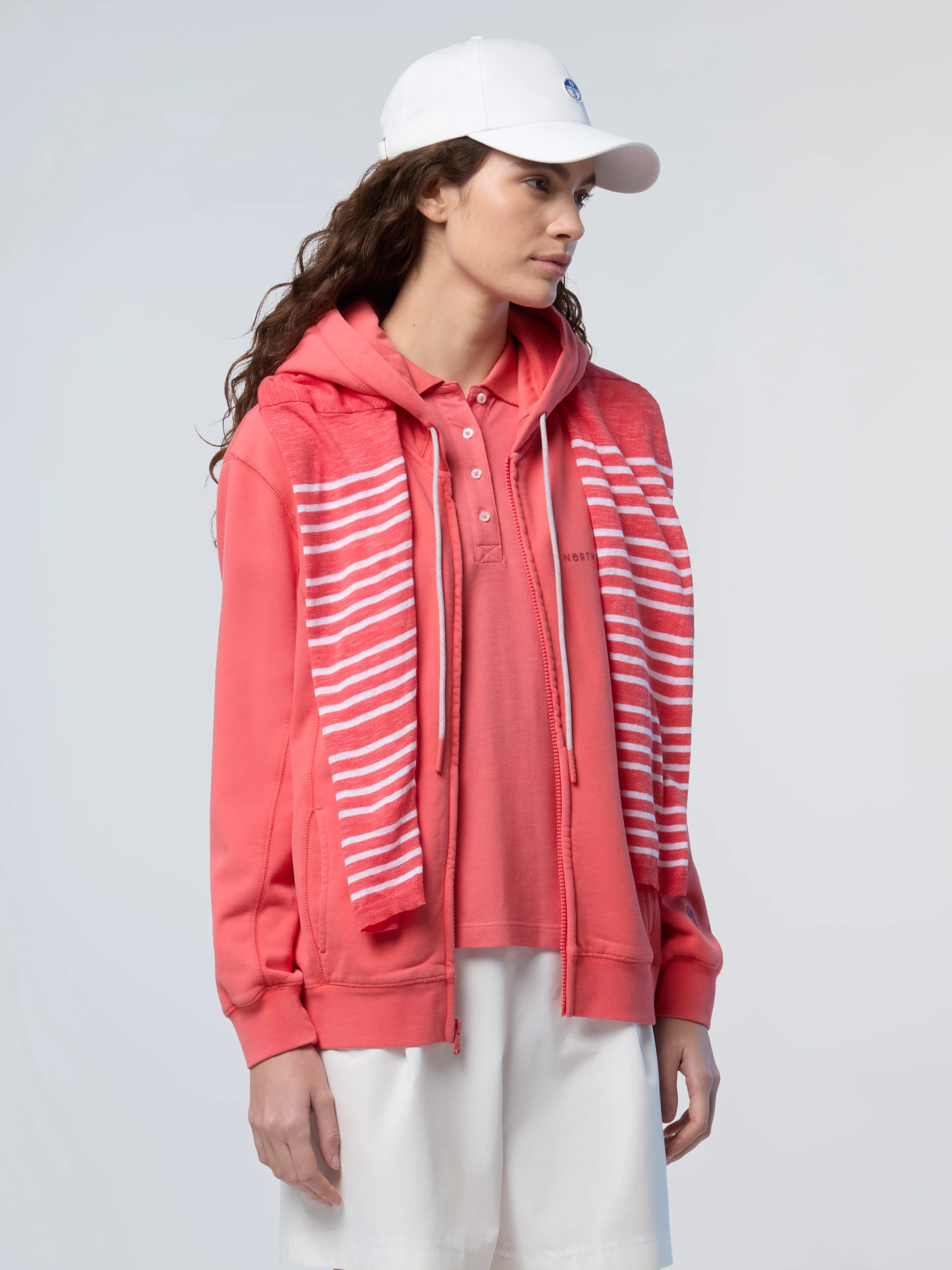 Zip hoodie with North Sails print - Image 9