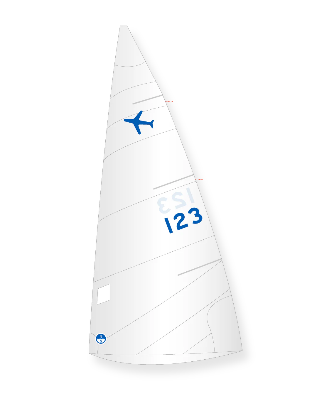 JET 14 FANNED MAINSAIL