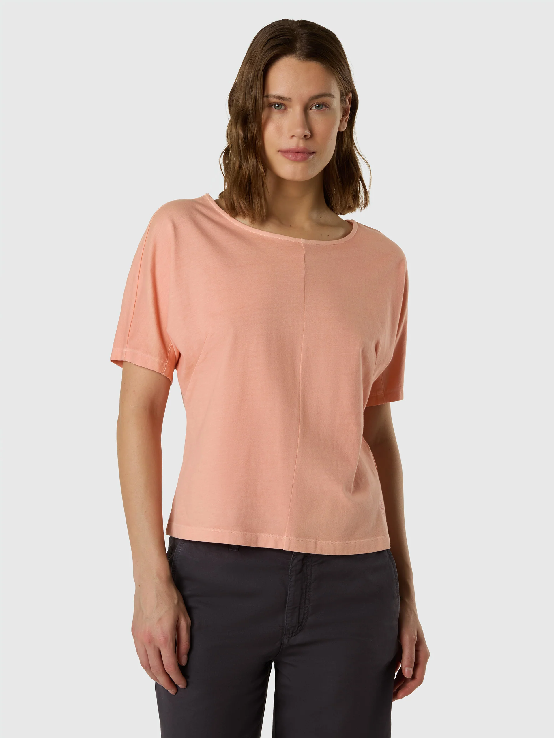Slub jersey kimono T-shirt