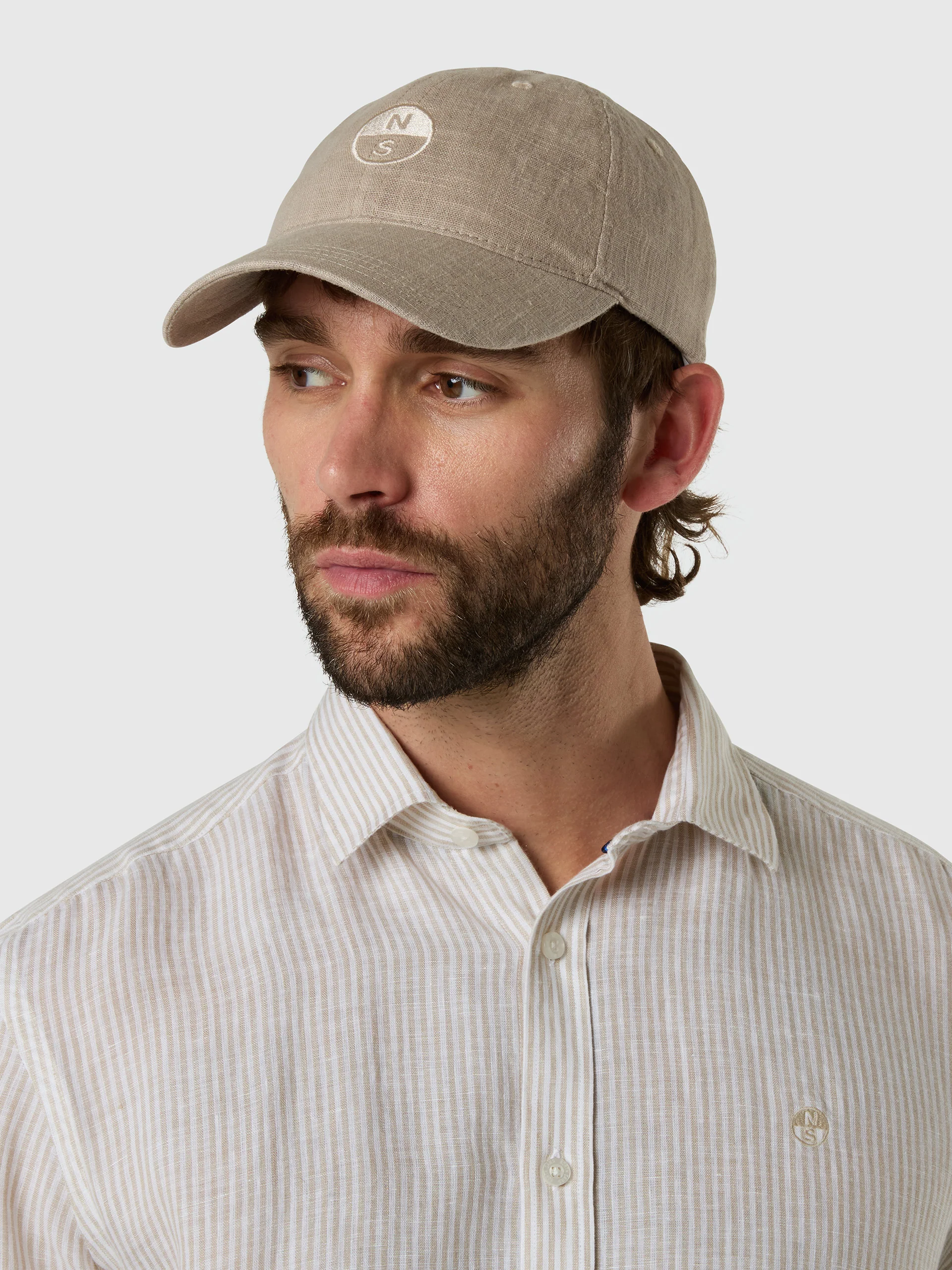 Linen baseball cap - Image 2