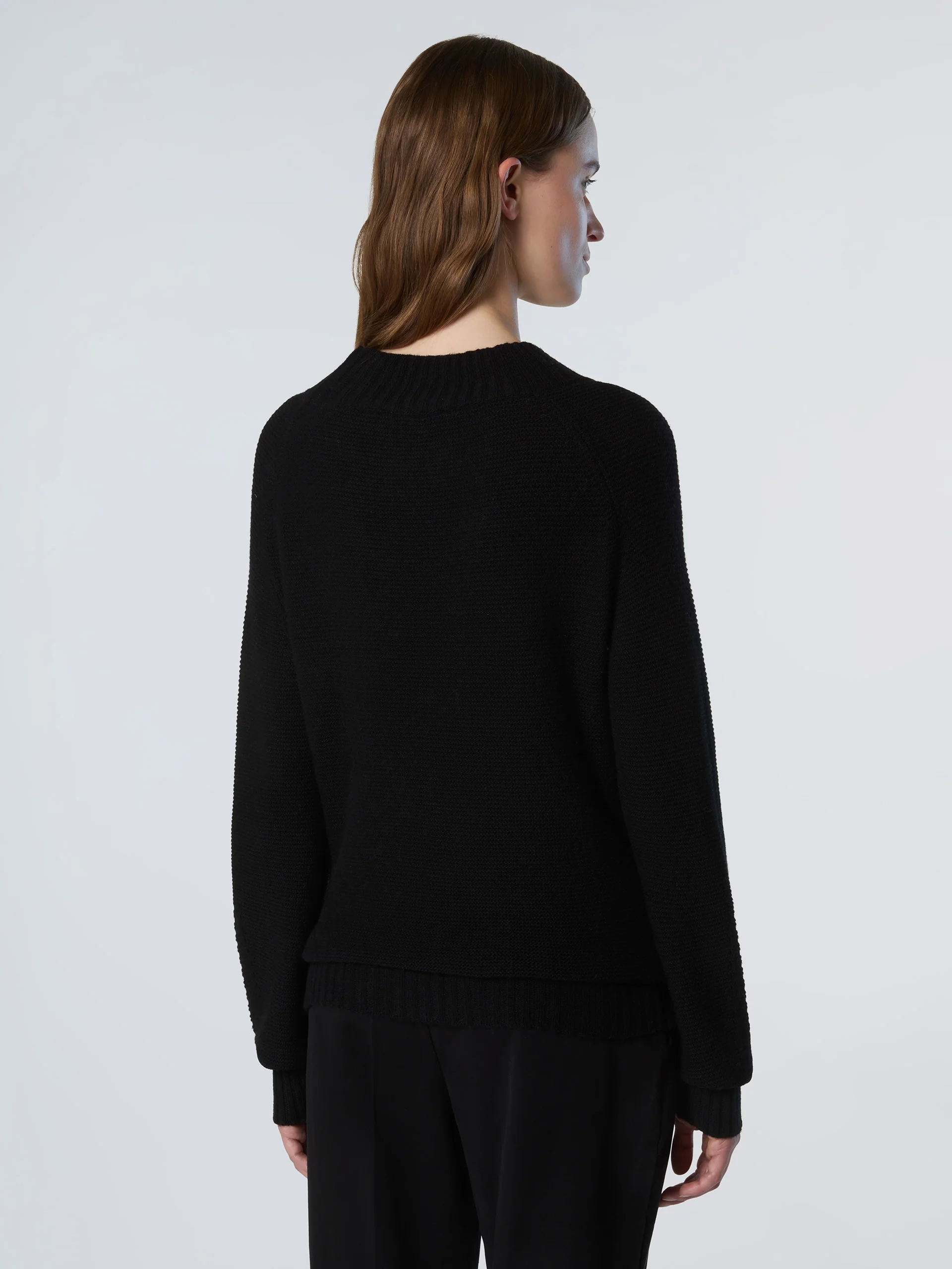 Mock-neck saddle shoulder sweater - Image 16