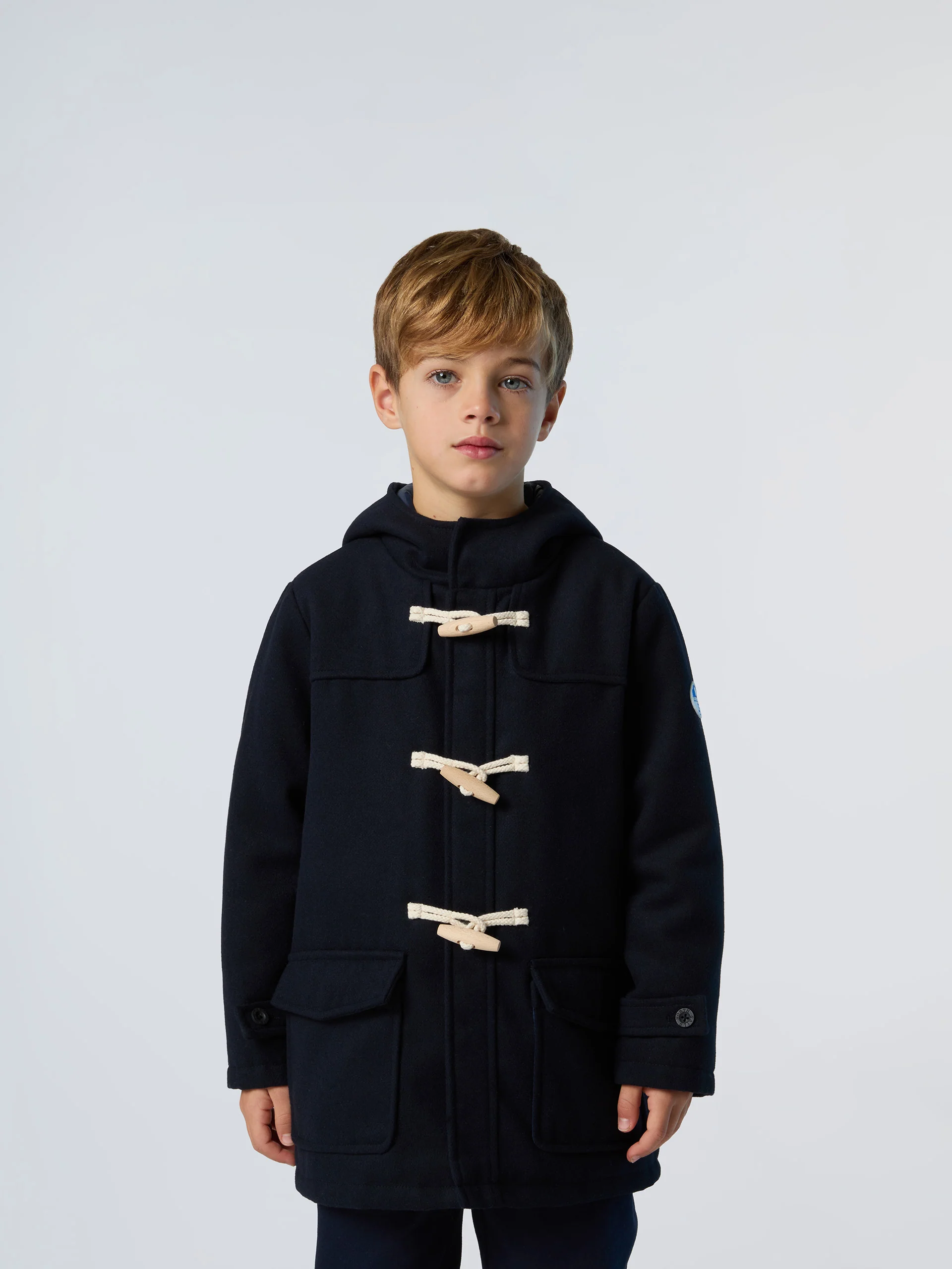 Wool blend duffle coat