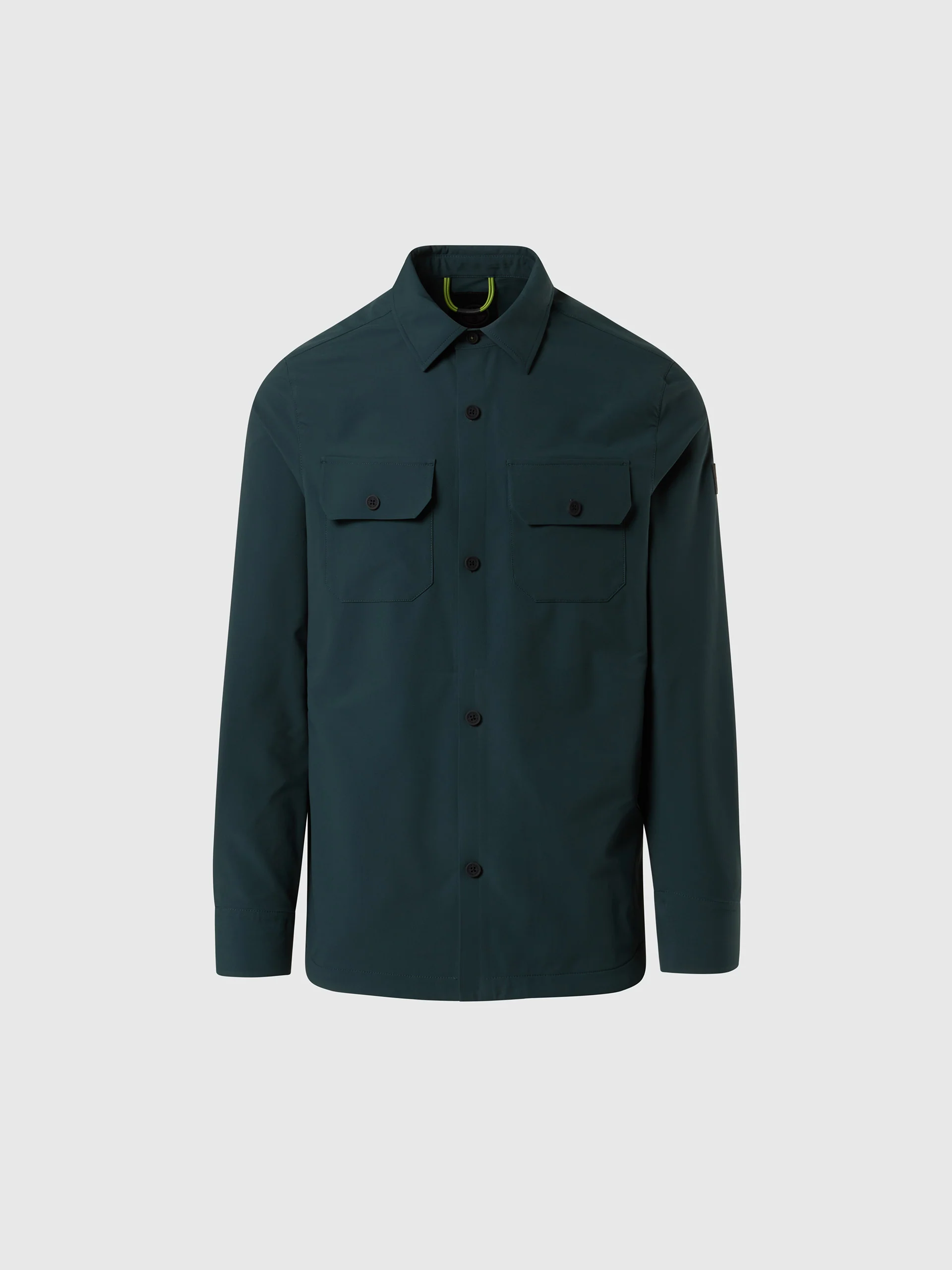 Tech piqué overshirt - Image 10