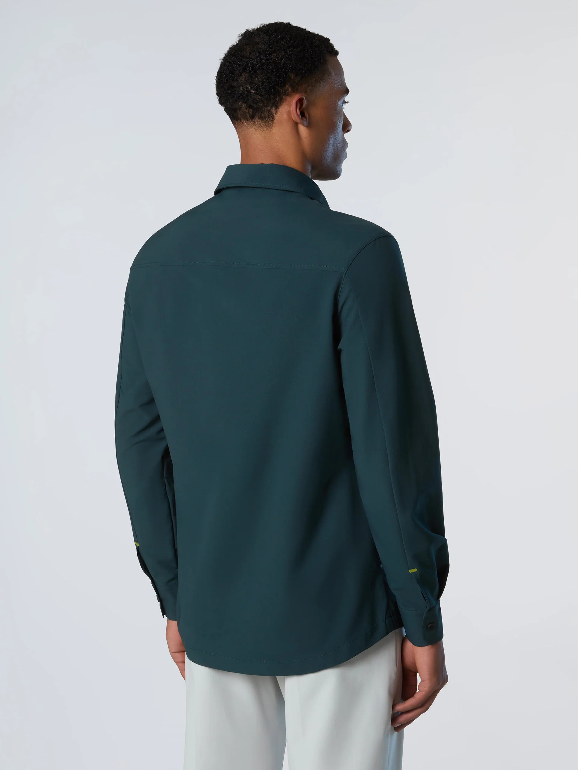 Tech piqué overshirt - Image 11