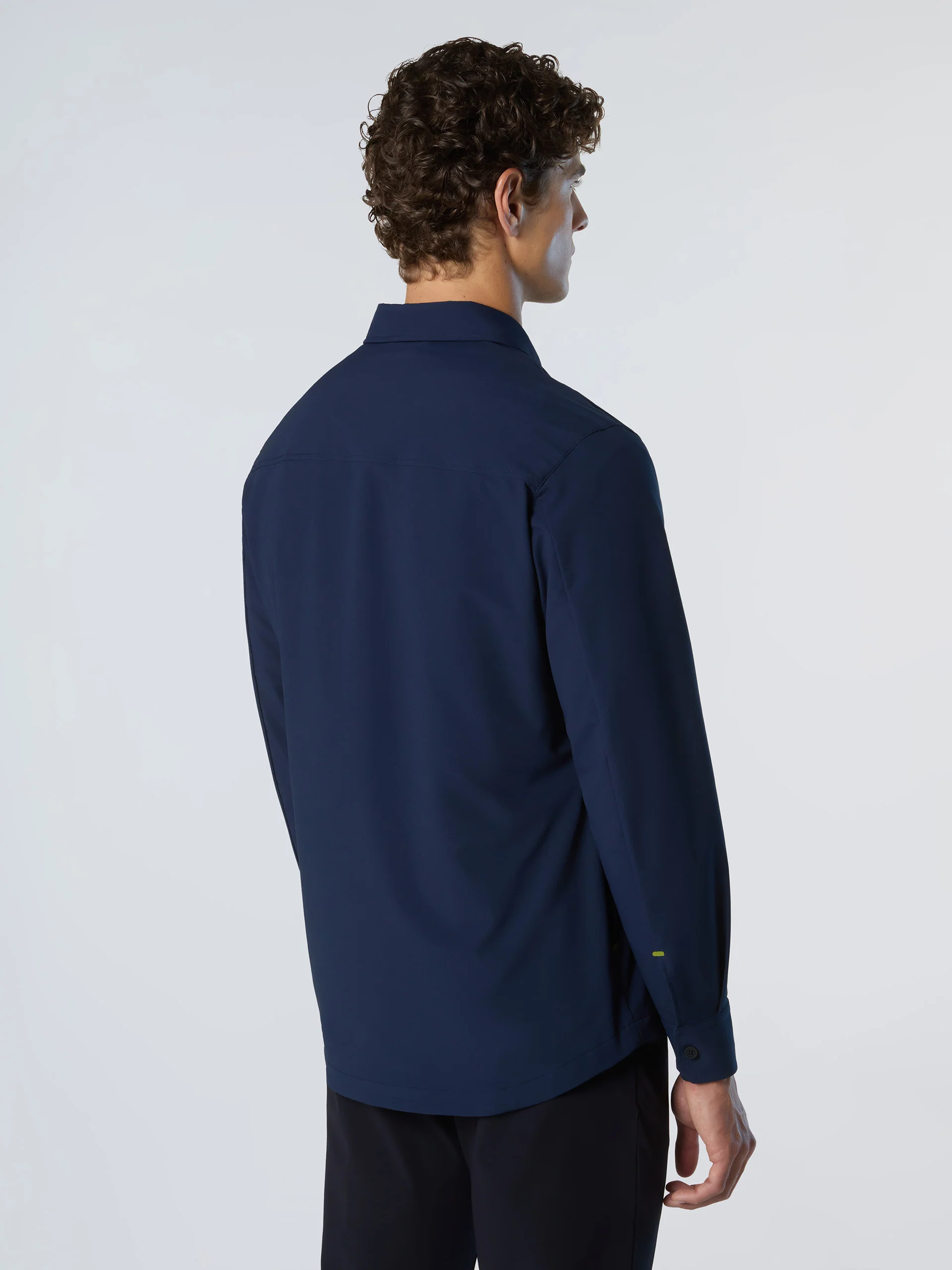 Tech piqué overshirt - Image 4