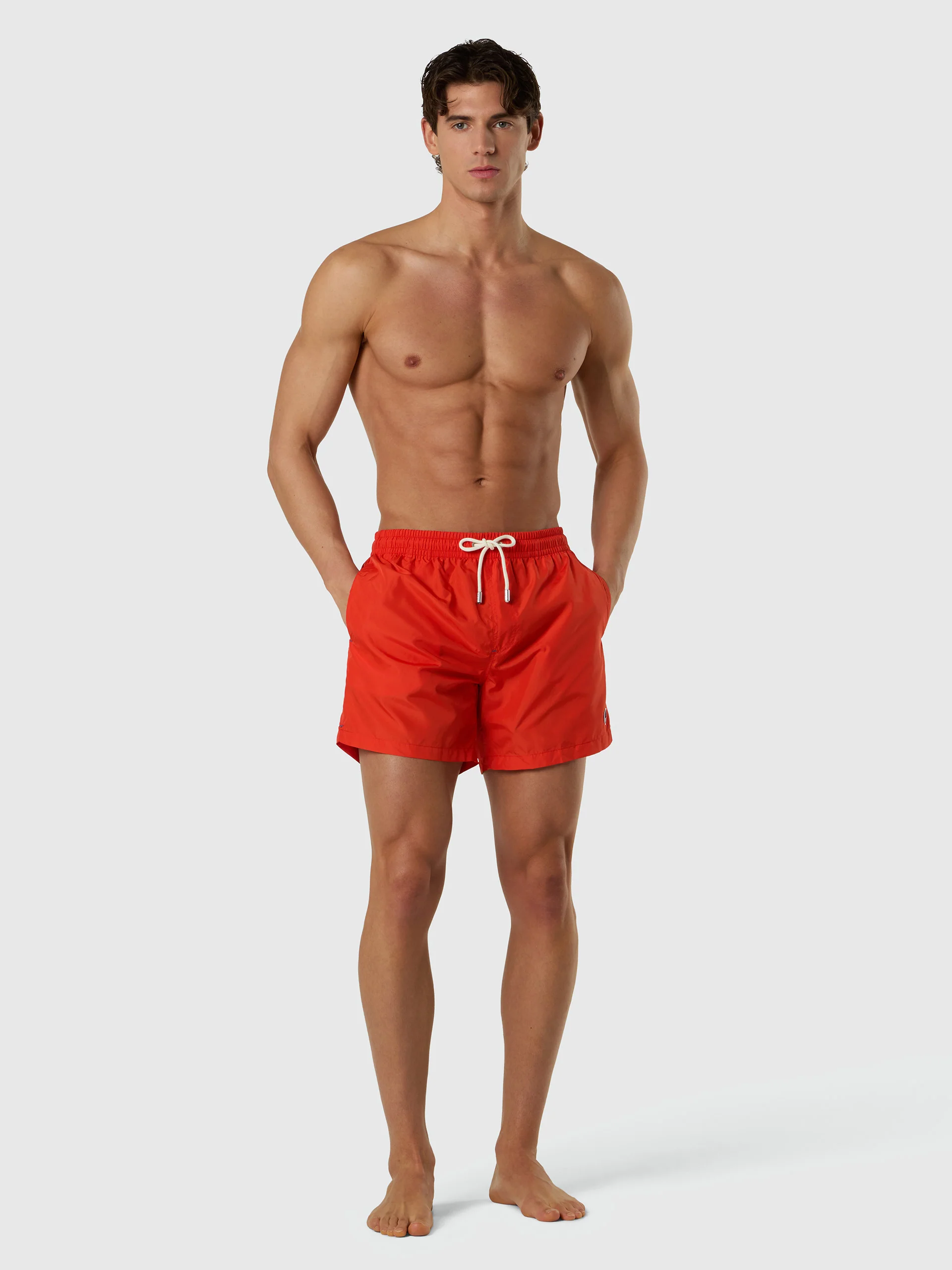 Packable peachskin swim shorts - Image 12