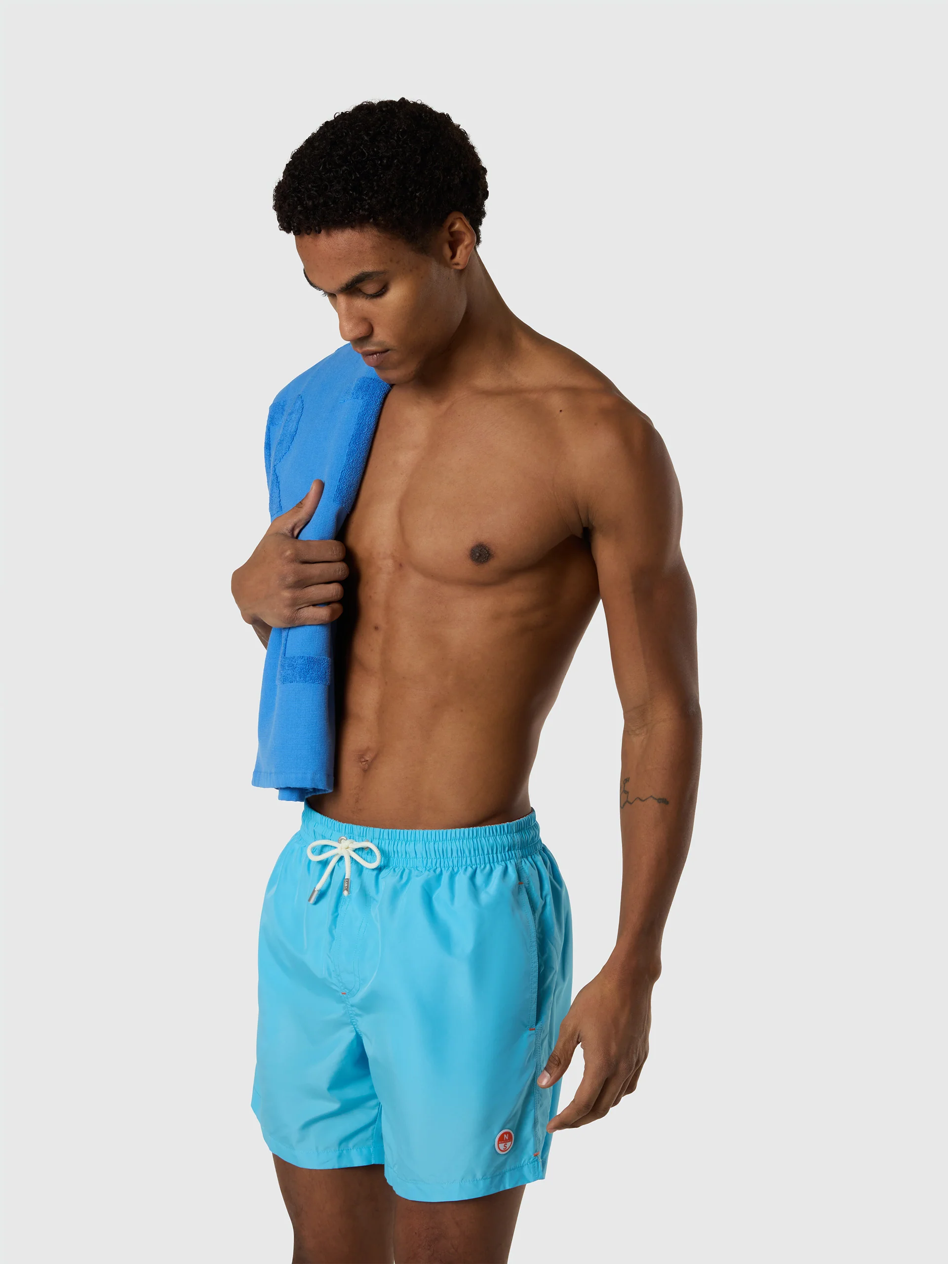 Packable peachskin swim shorts - Image 16