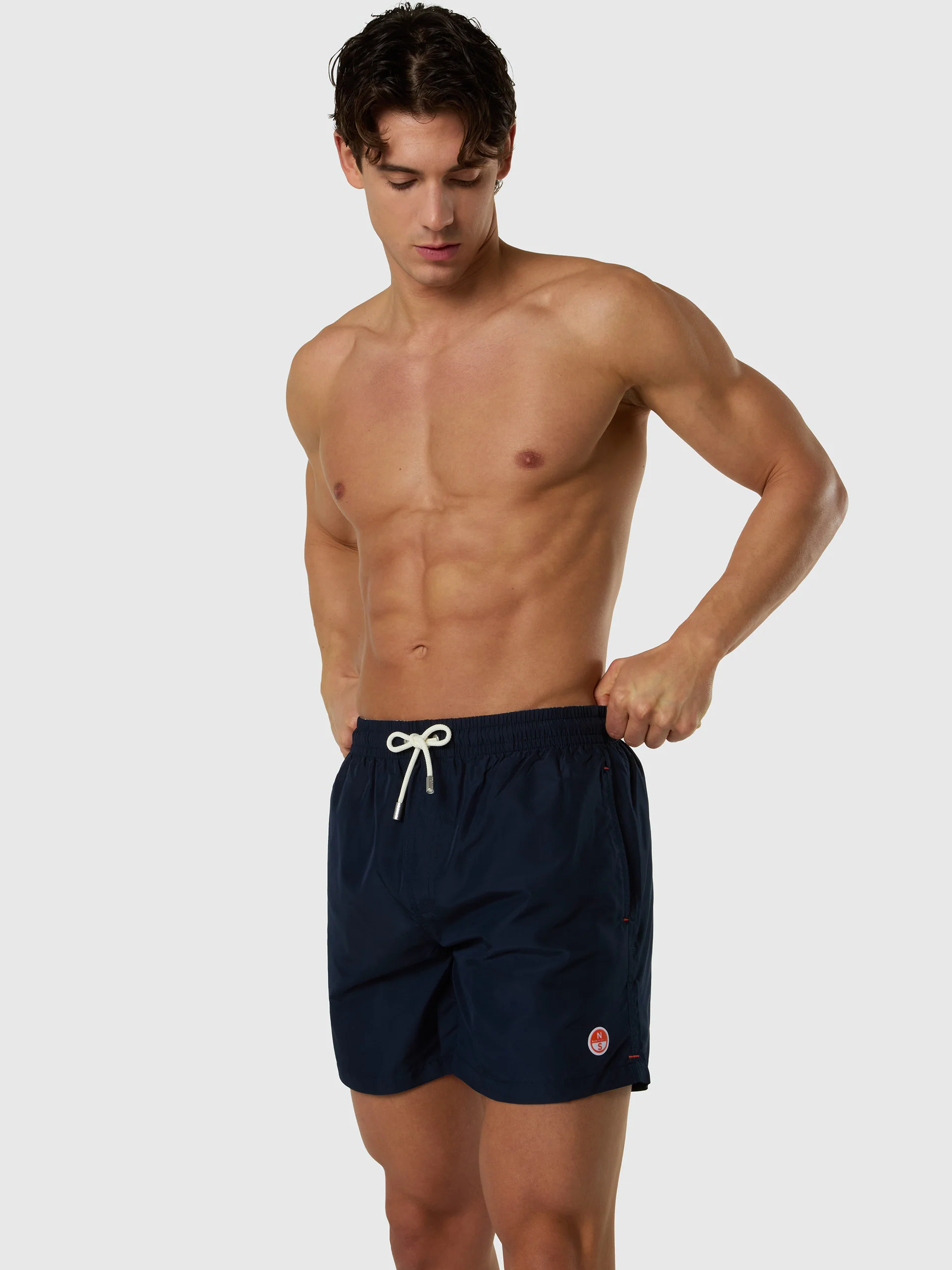 Packable peachskin swim shorts - Image 23