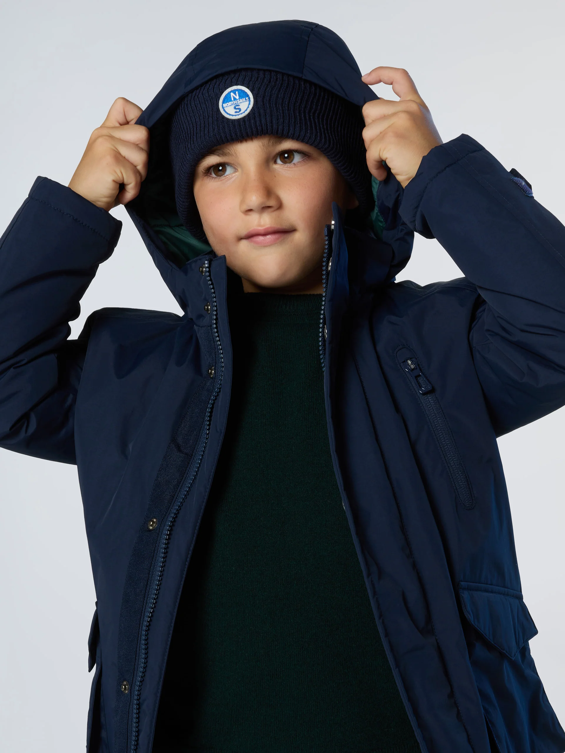 Parka with detachable hood - Image 5