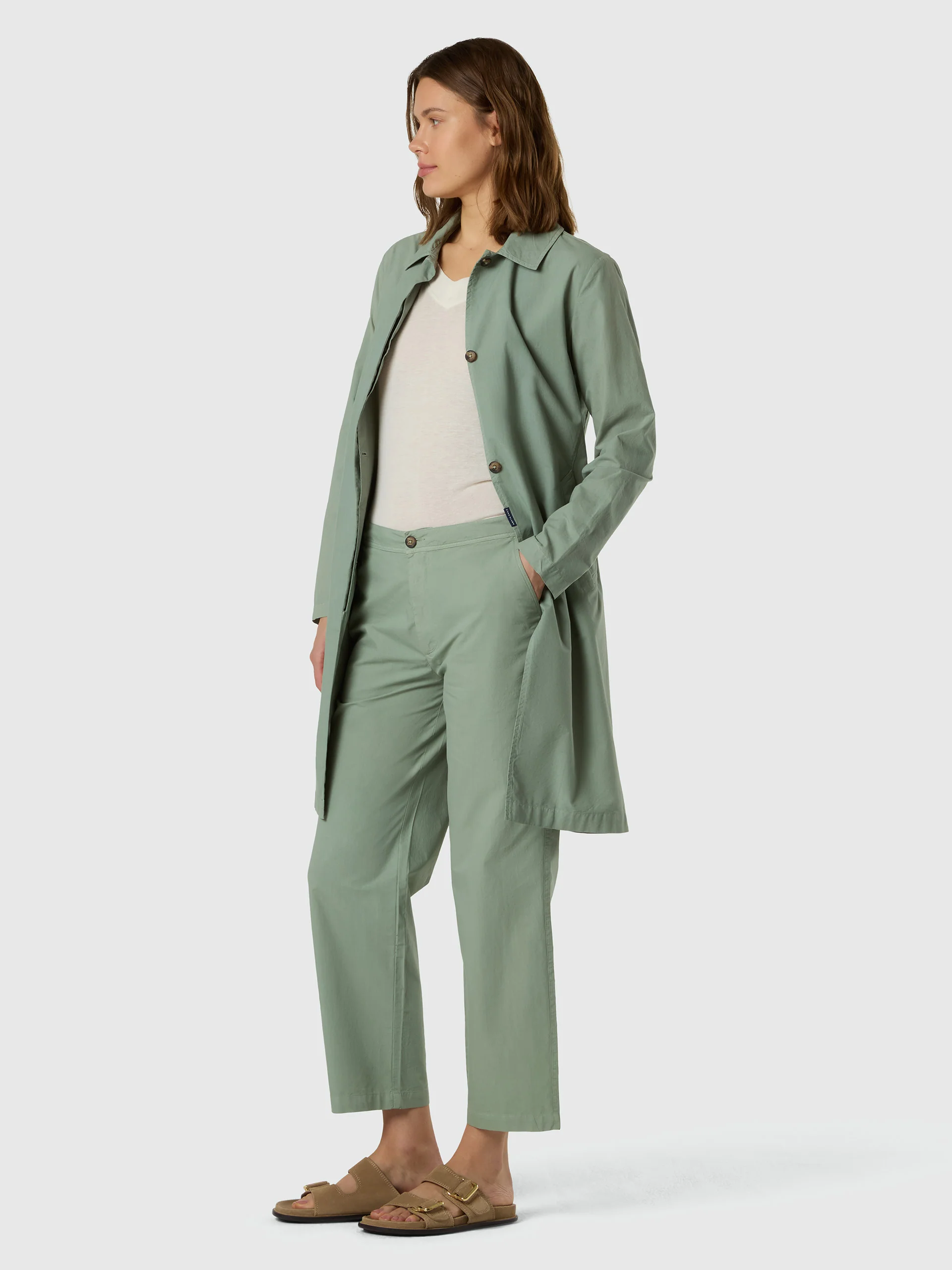 Peachskin trench jacket - Image 5