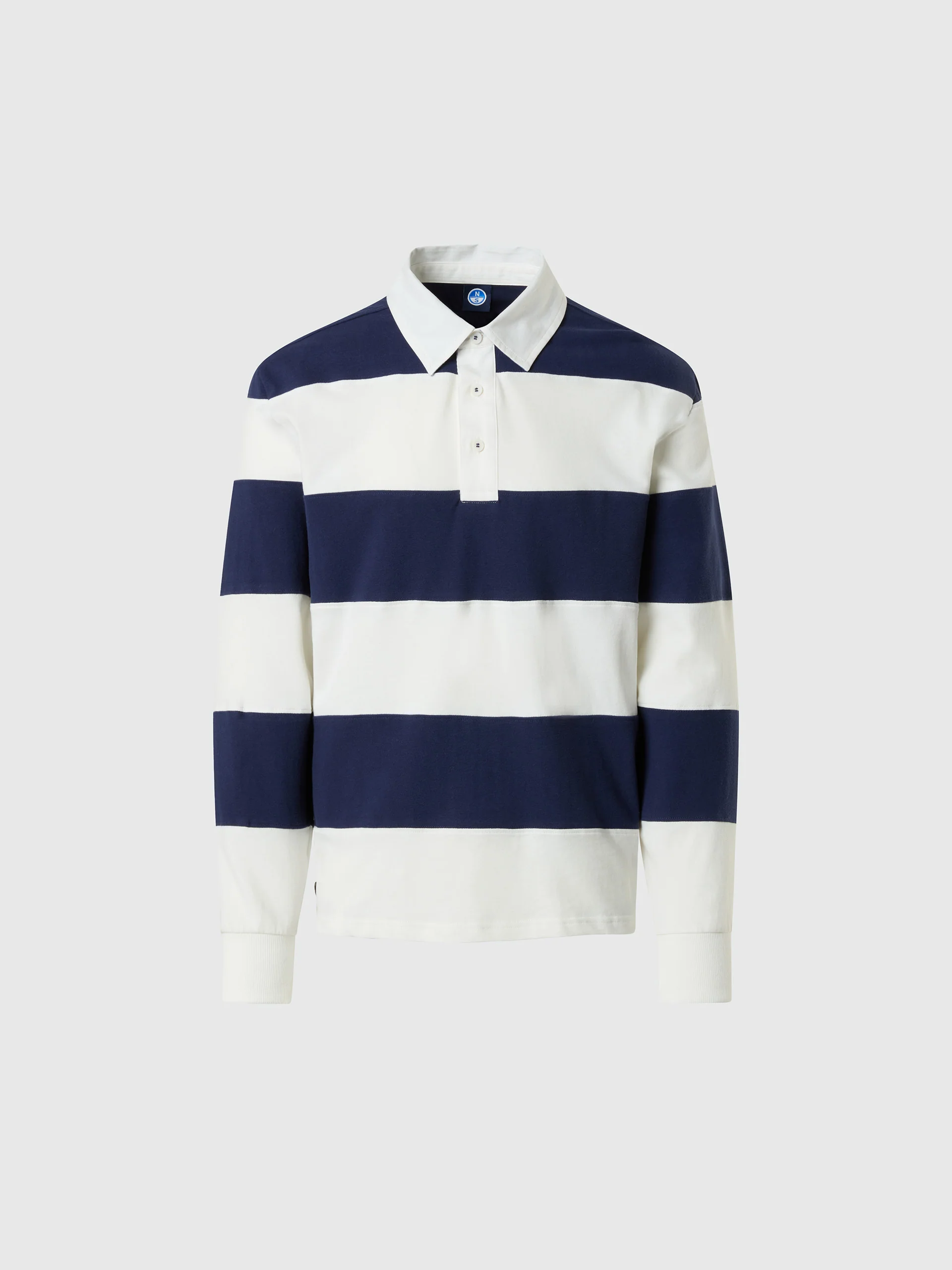 Striped long-sleeved rugby top - Image 10