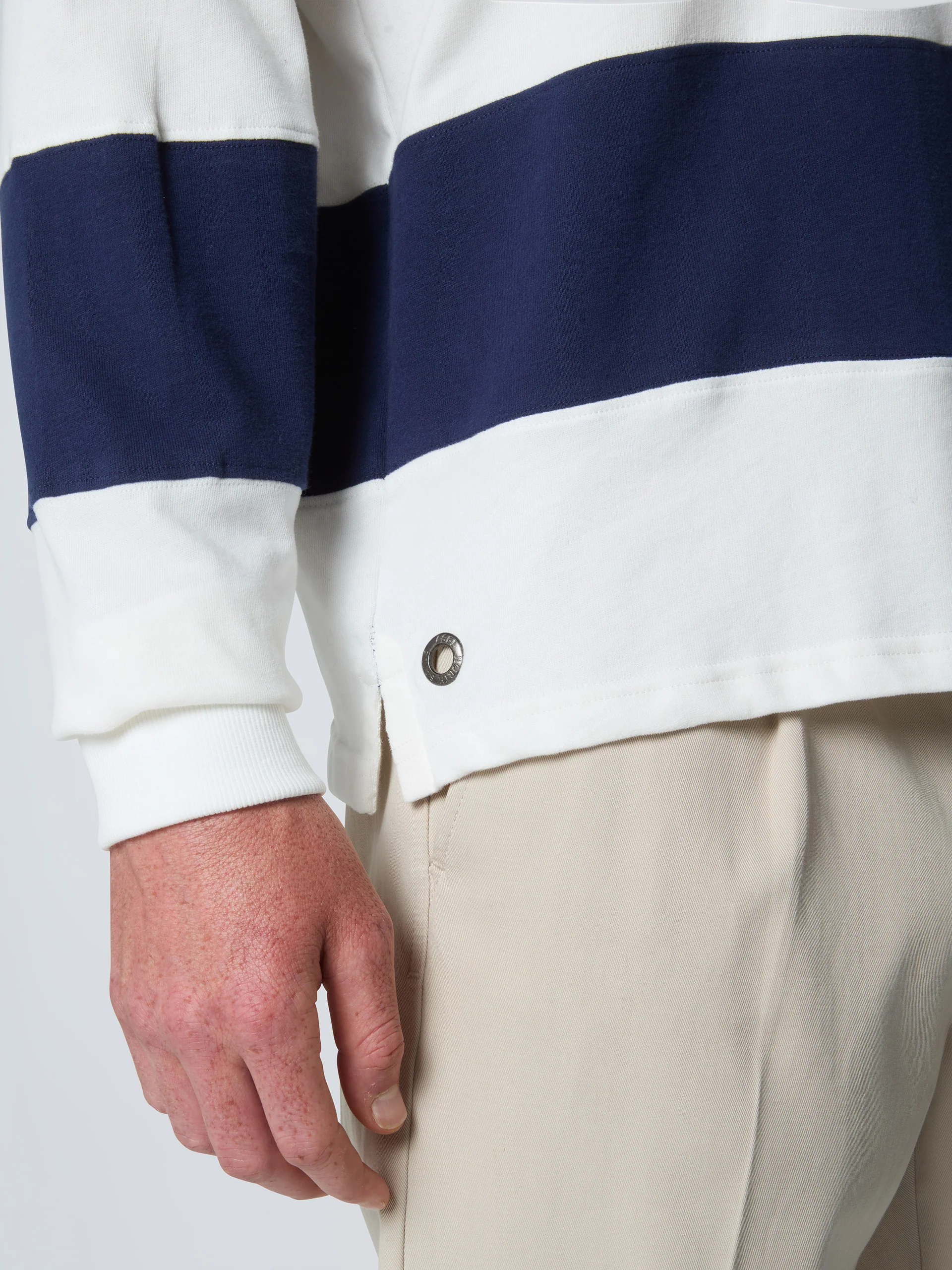 Striped long-sleeved rugby top - Image 14