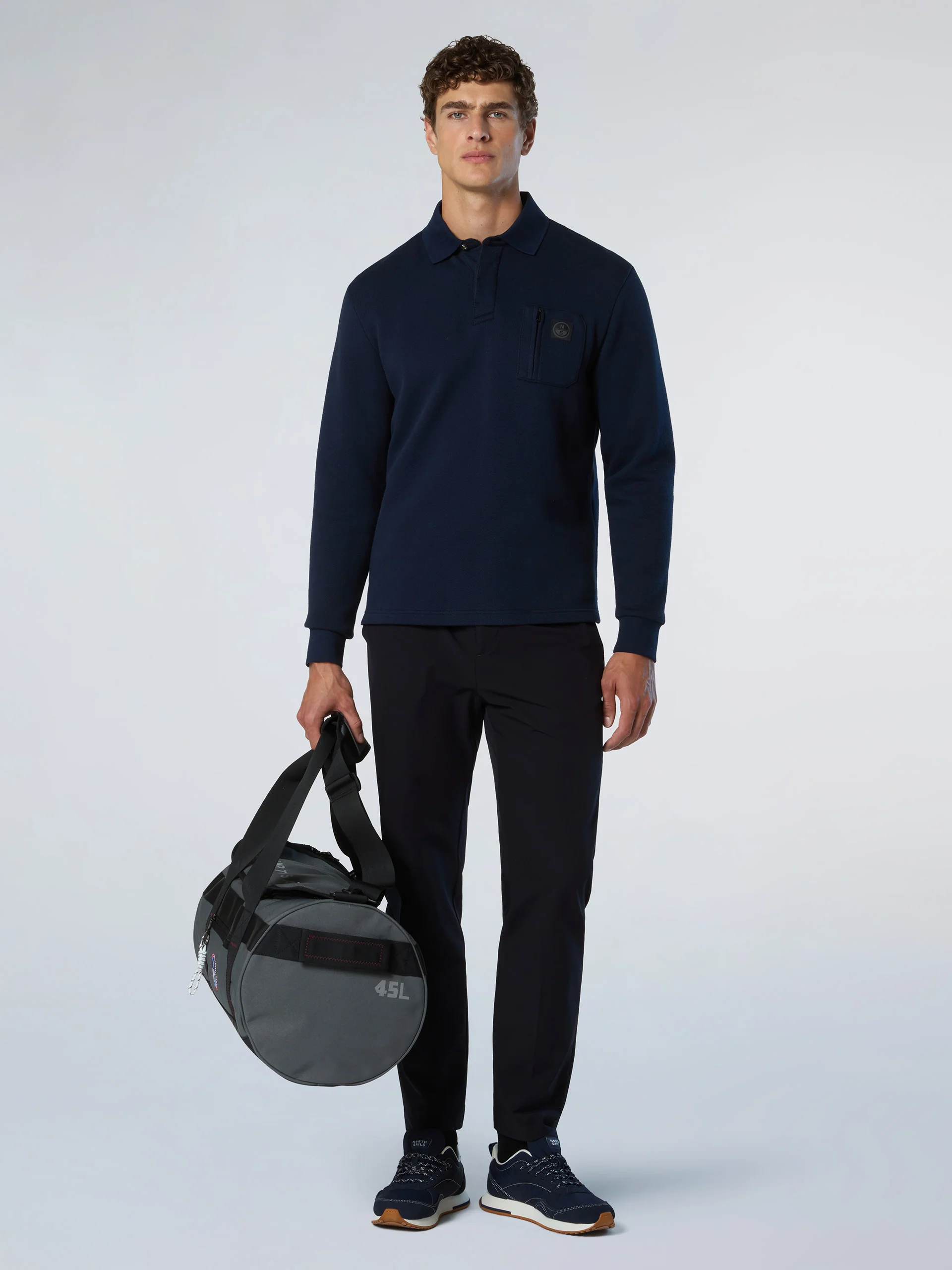Polo shirt with chest pocket - Image 5