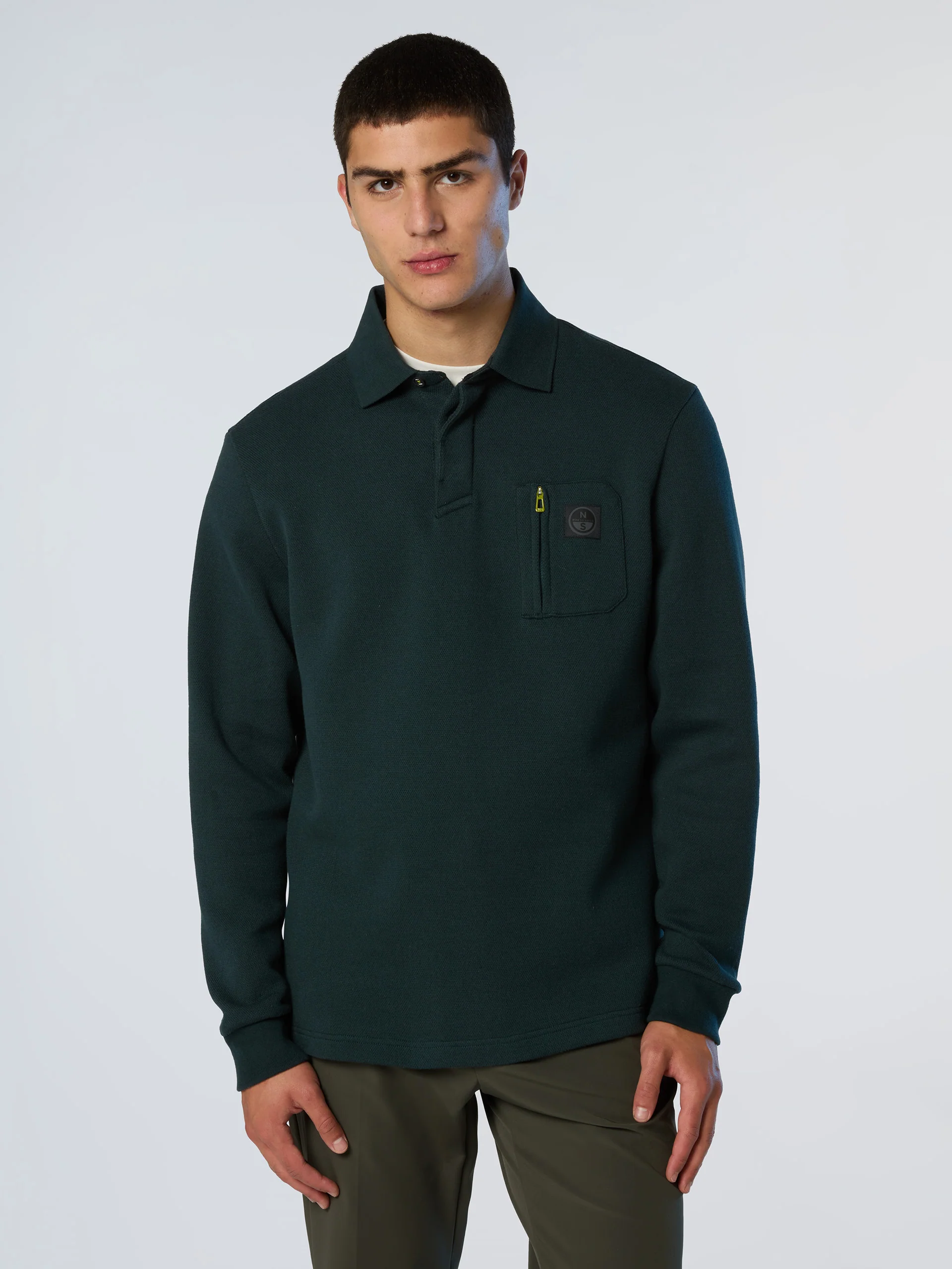 Polo shirt with chest pocket - Image 7