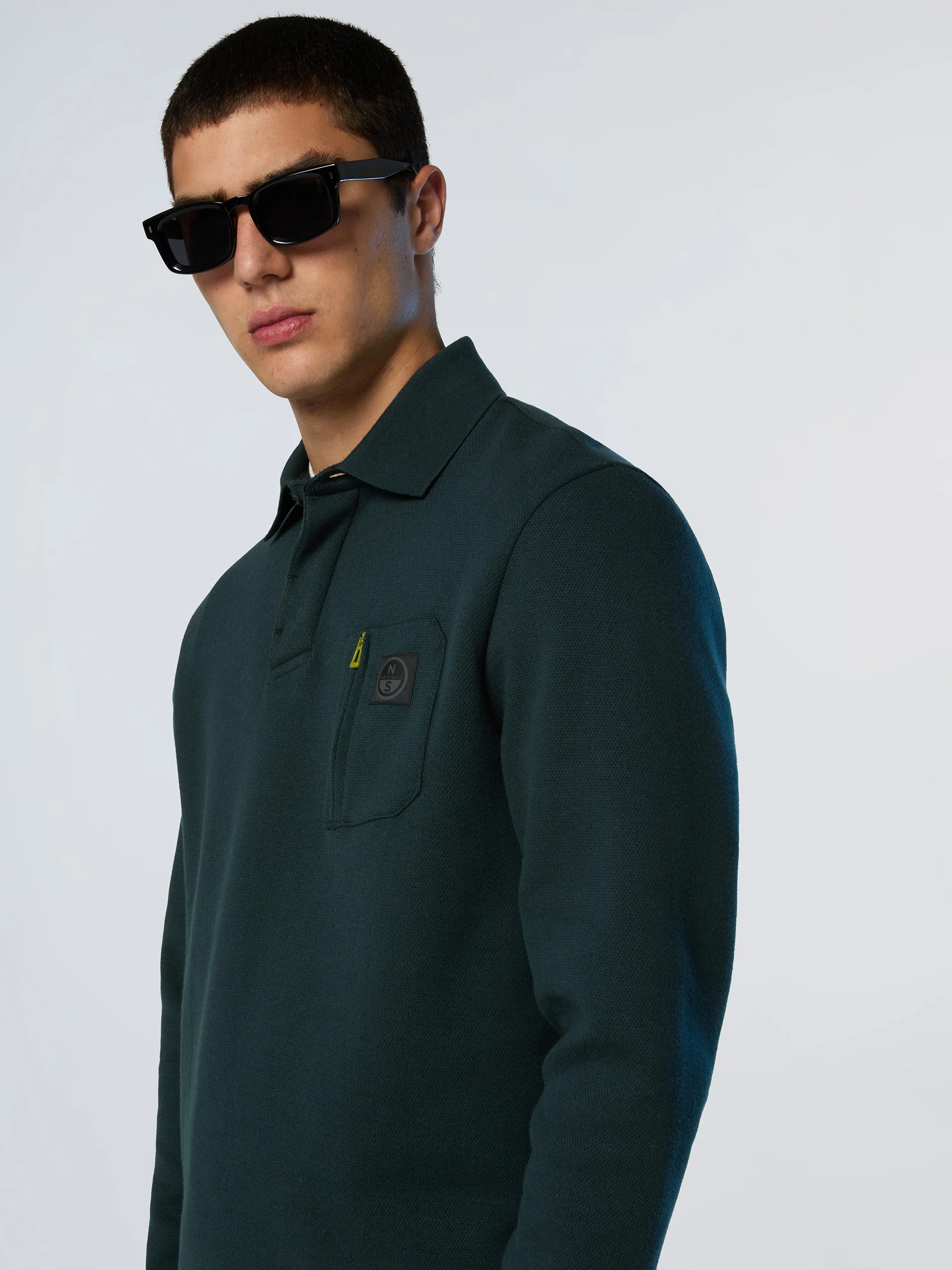 Polo shirt with chest pocket - Image 8
