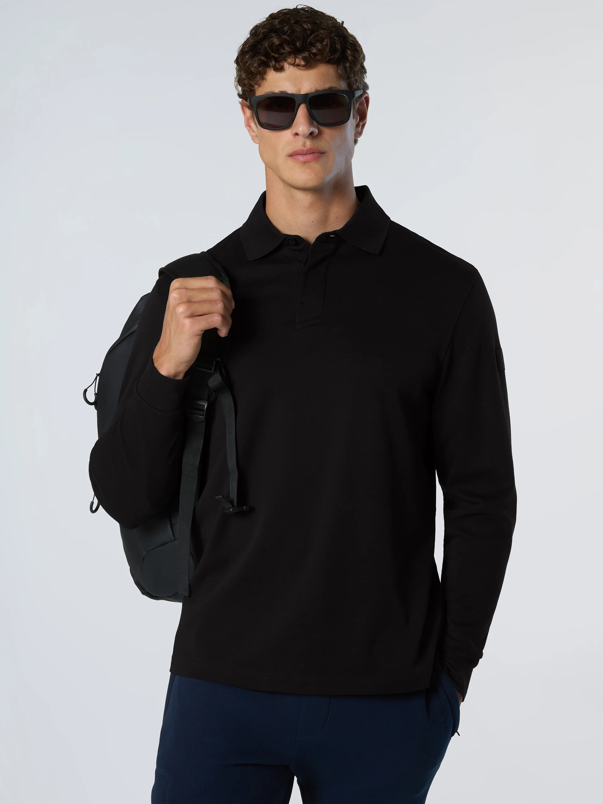 Interlock long-sleeved polo shirt - Image 17