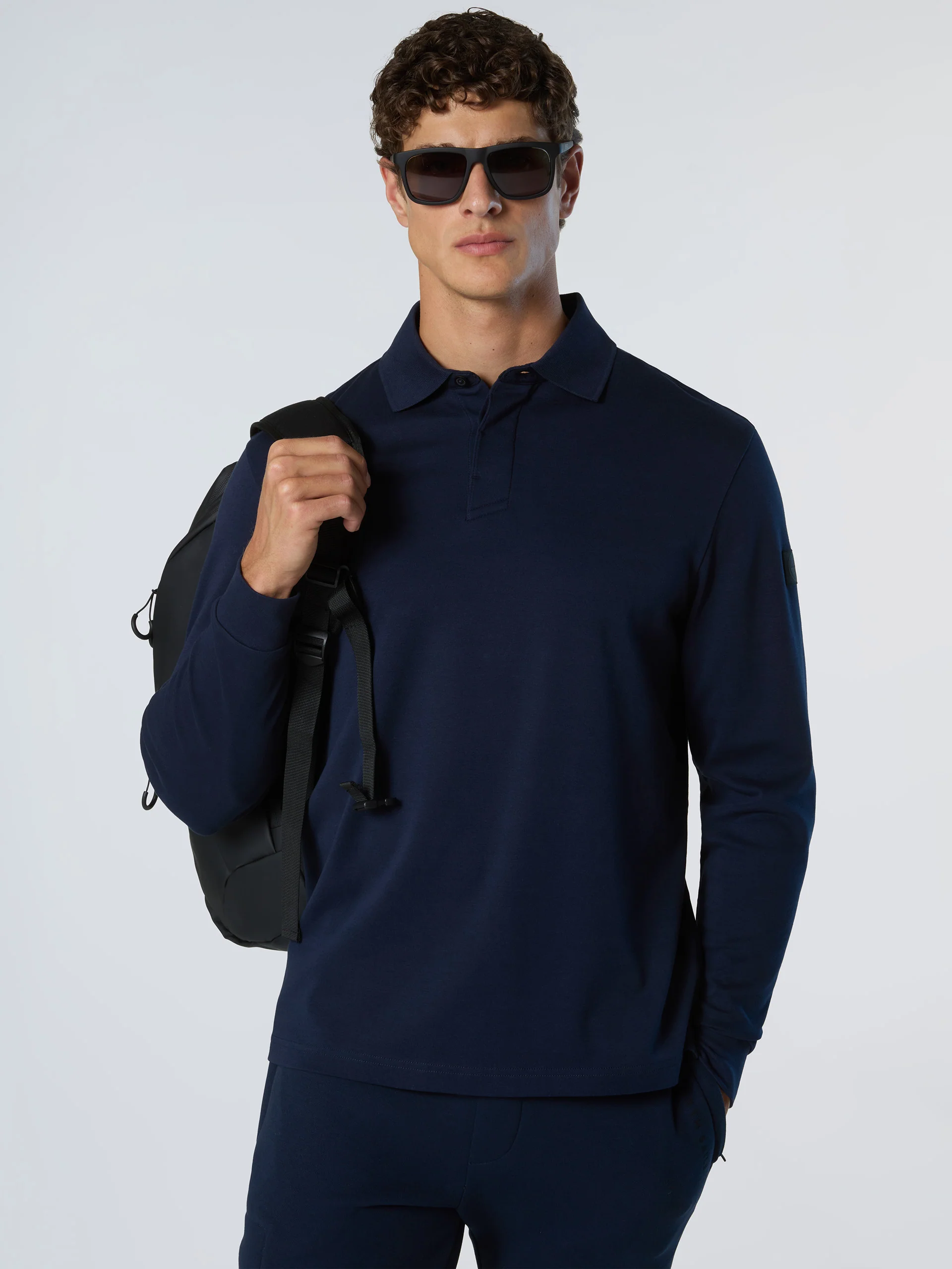 Interlock long-sleeved polo shirt - Image 2
