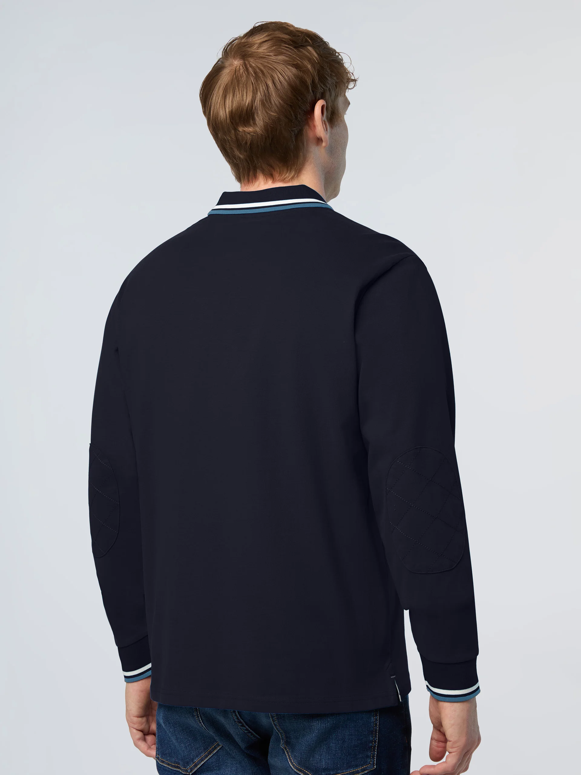 Polo shirt with elbow patches - Image 18