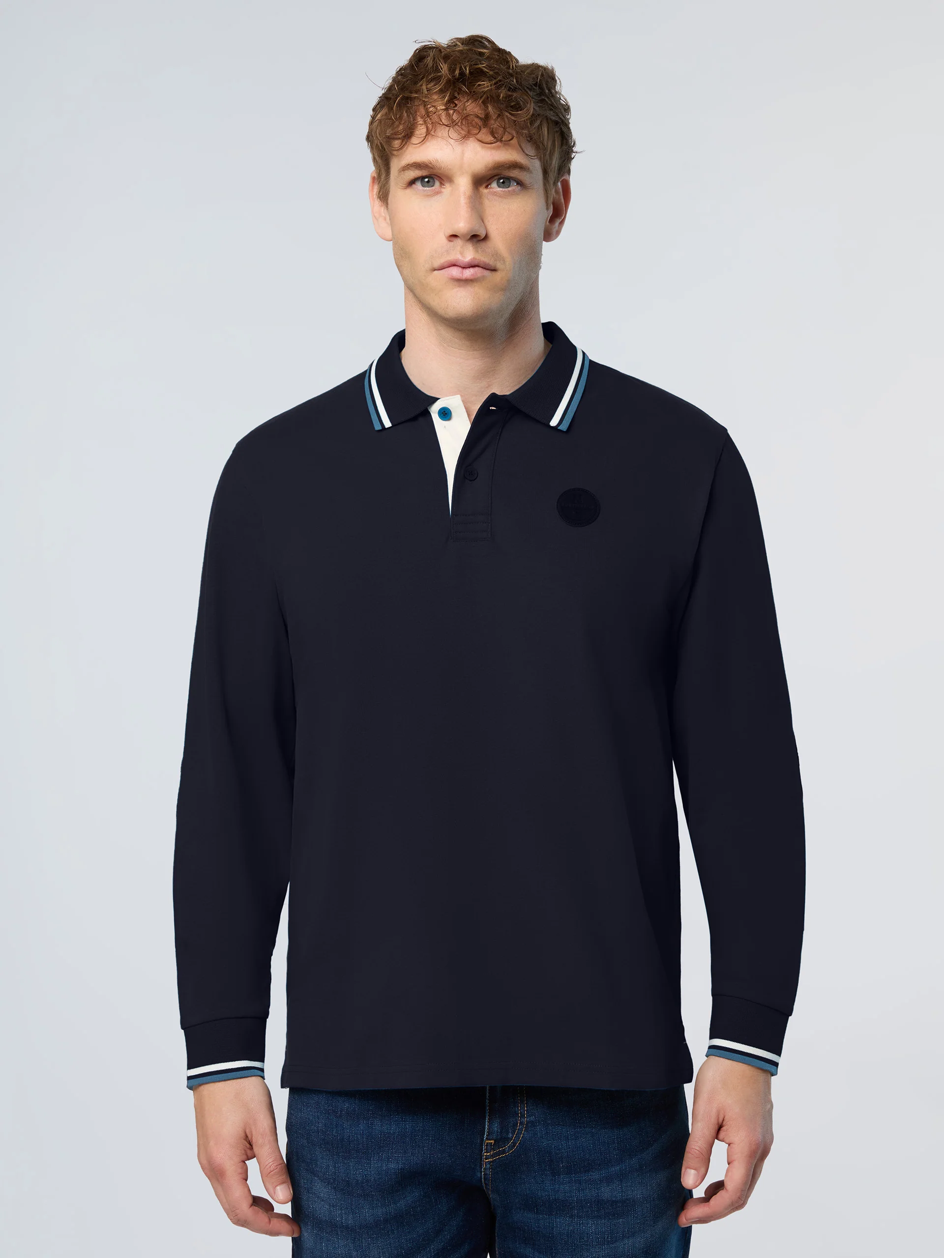 Polo shirt with elbow patches - Image 19