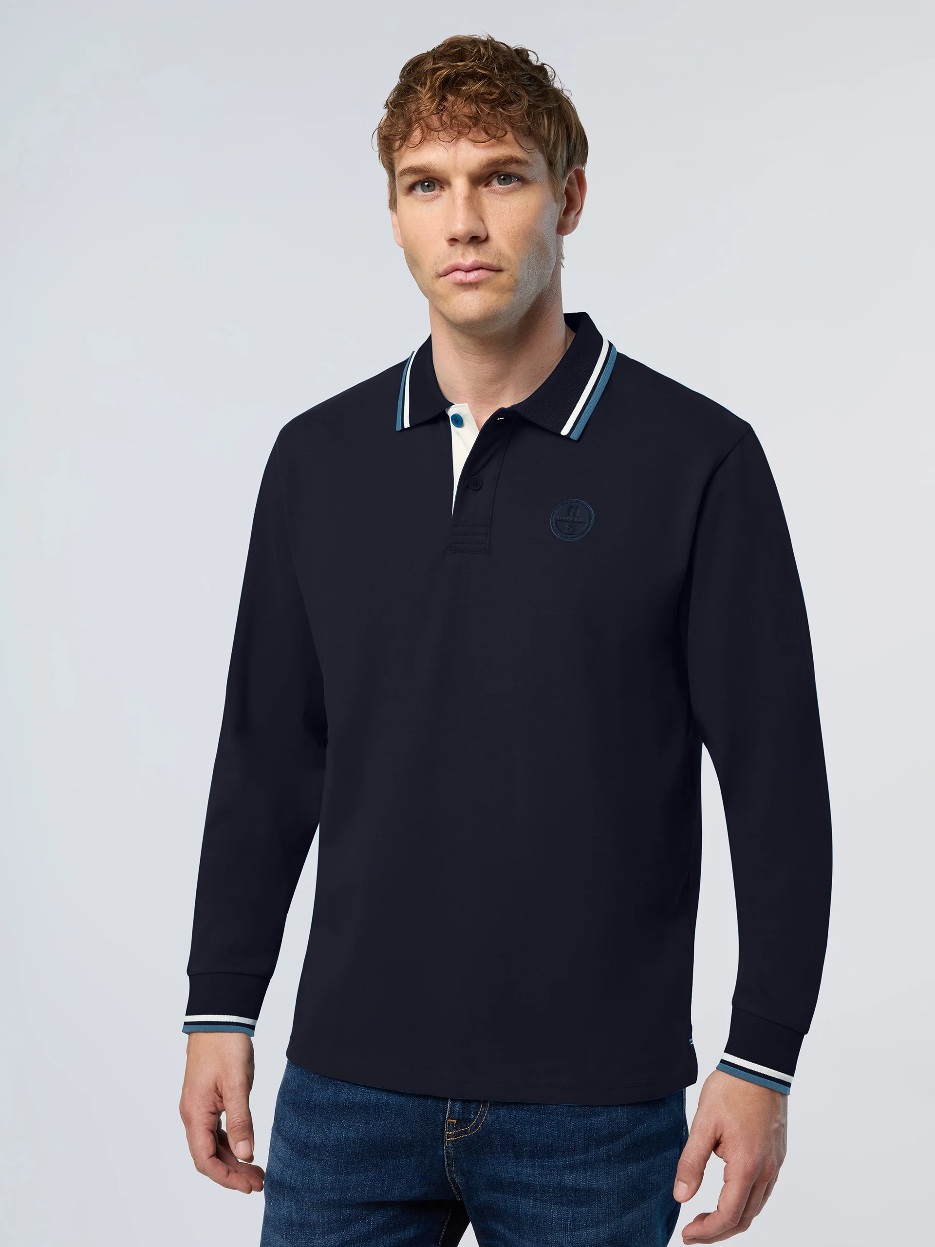 Polo shirt with elbow patches - Image 20